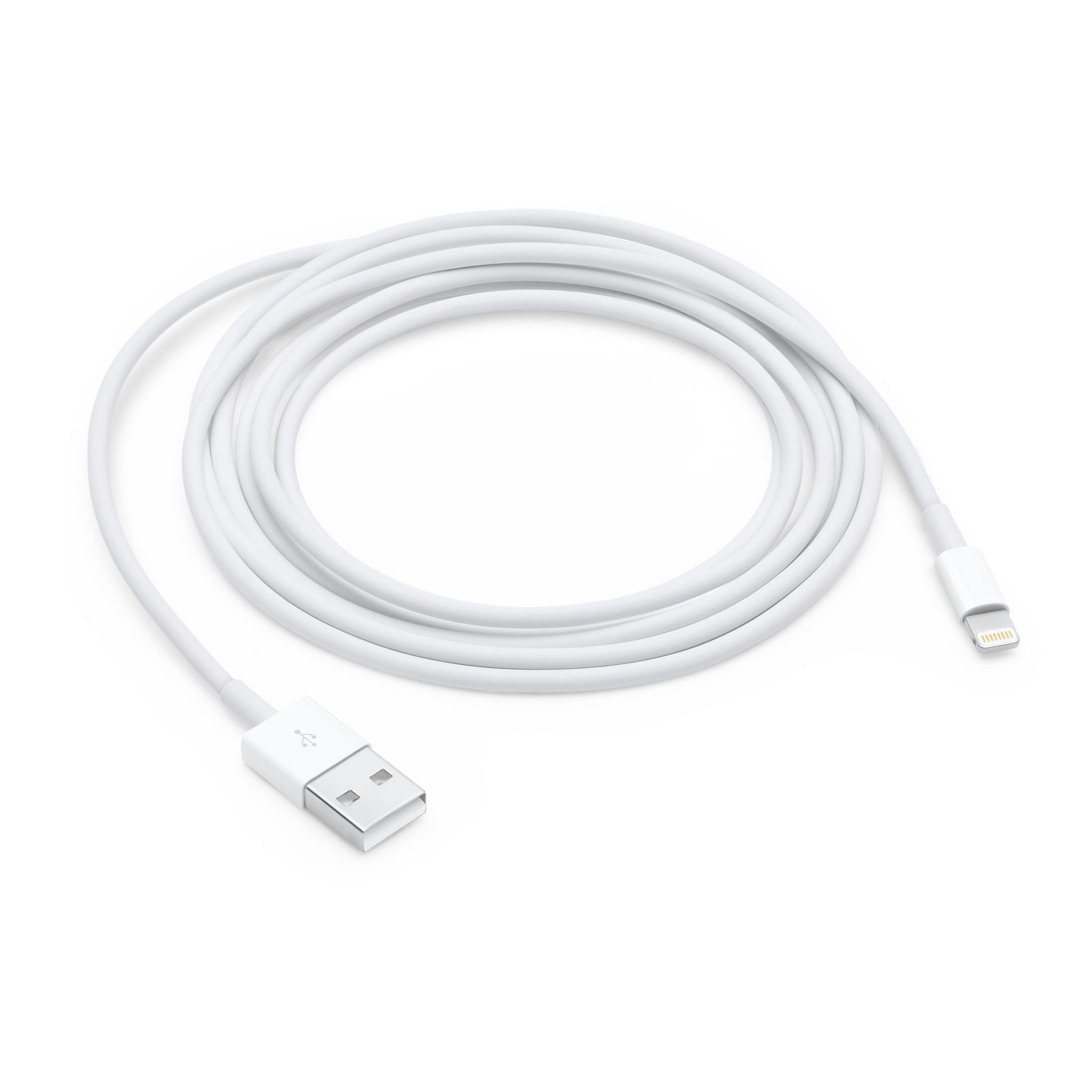 APPLE Câble de charge lightning - Blanc pas cher 