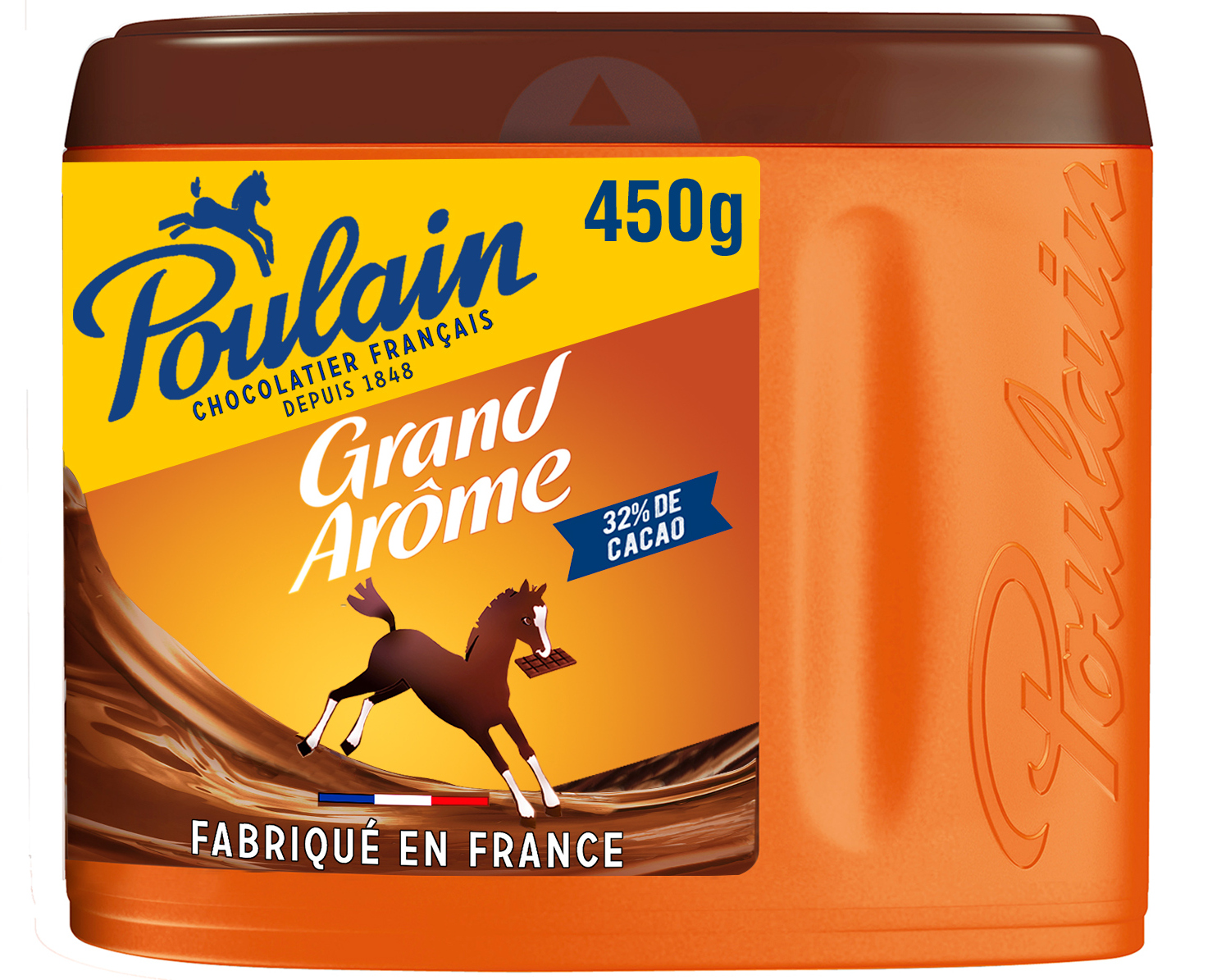 Chocolat en poudre grand arôme 32% de cacao Poulain - 250g