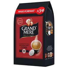GRAND'MERE Dosettes un bon café corsé compatibles Senseo 56 dosettes 356g