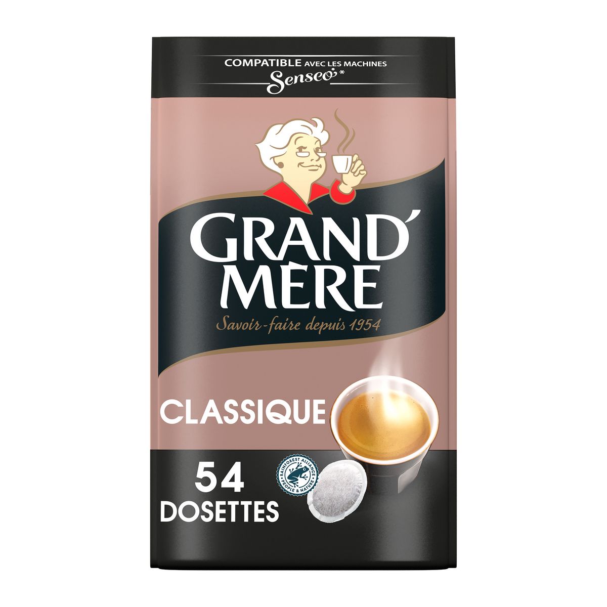 GRAND'MERE Dosettes de café classique compatibles Senseo 54