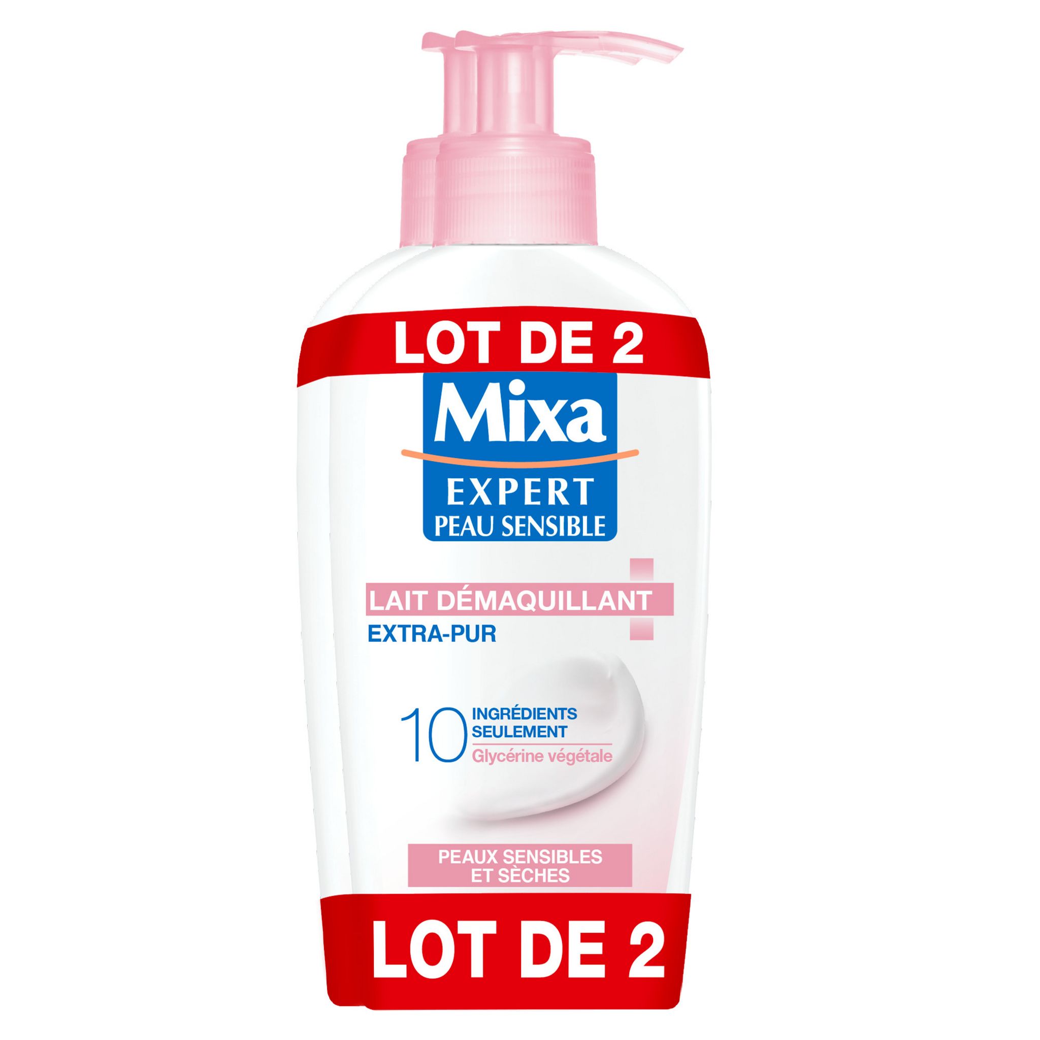 Lingettes démaquillantes Mixa Expert Peau sensible X24