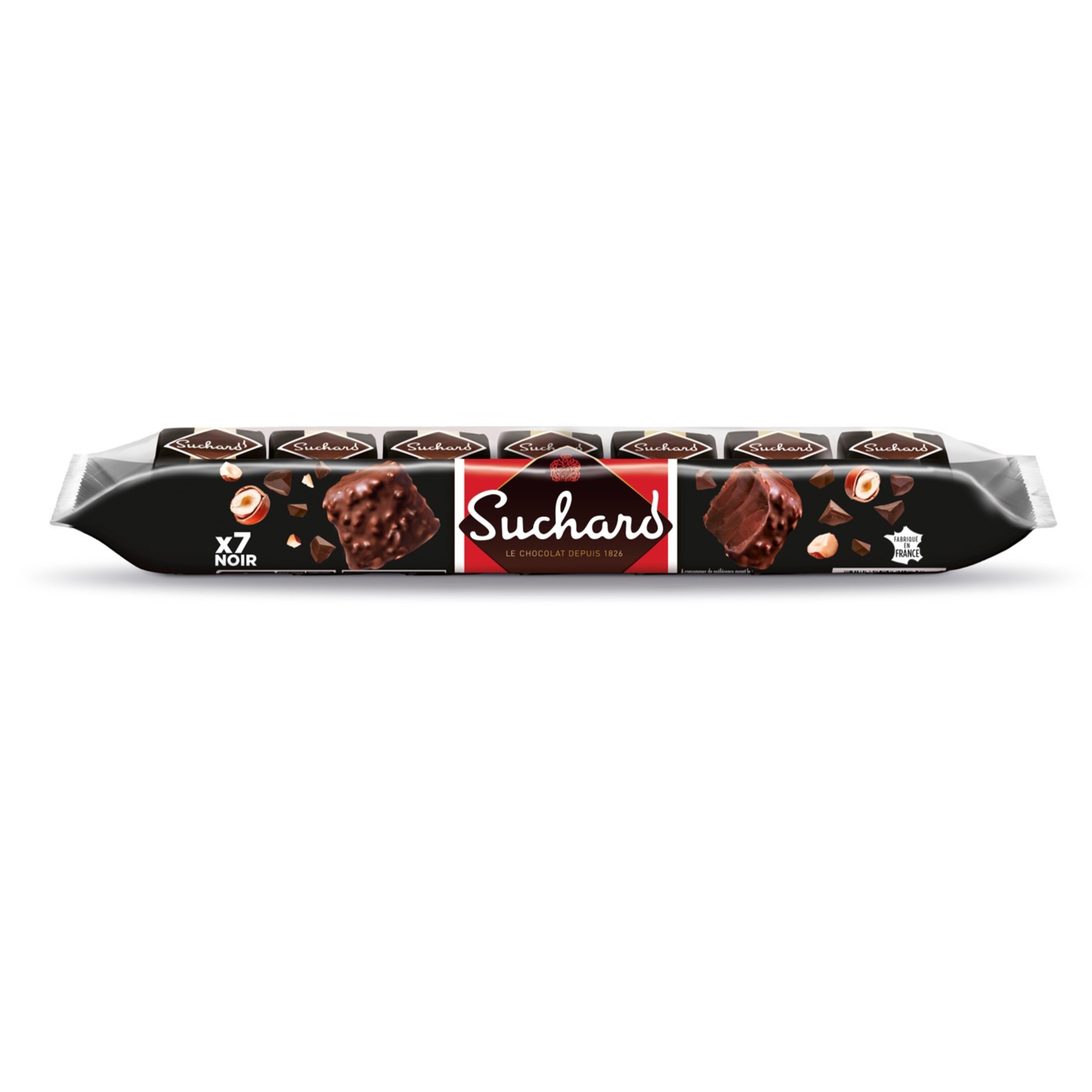 SUCHARD Rochers au chocolat noir 7 rochers 245g pas cher