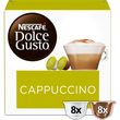 DOLCE GUSTO Capsules de café cappuccino 16 capsules 186g