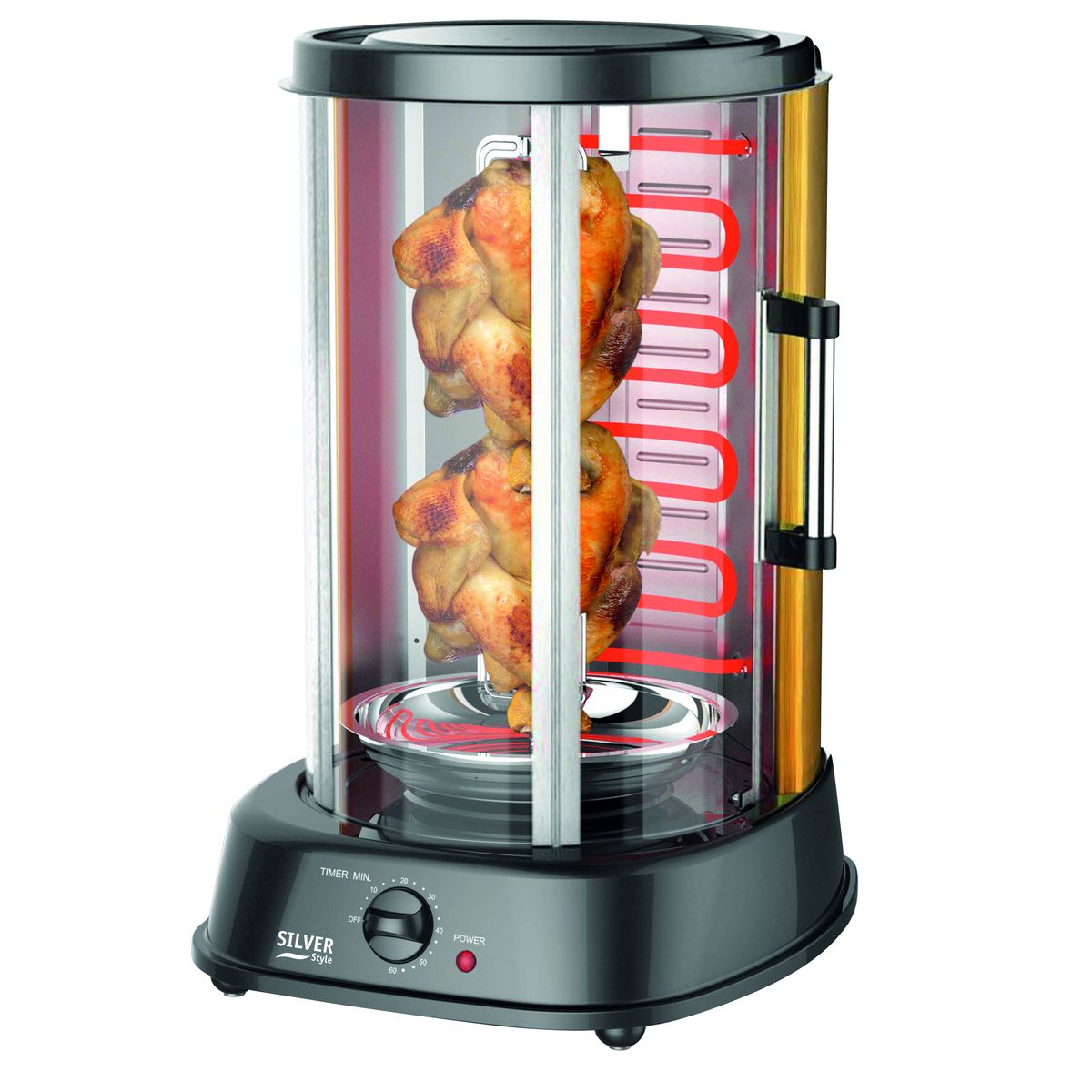 ROTISSERIE VERTICALE OHMEX 1500W﻿ - Sache maison et déco vente en