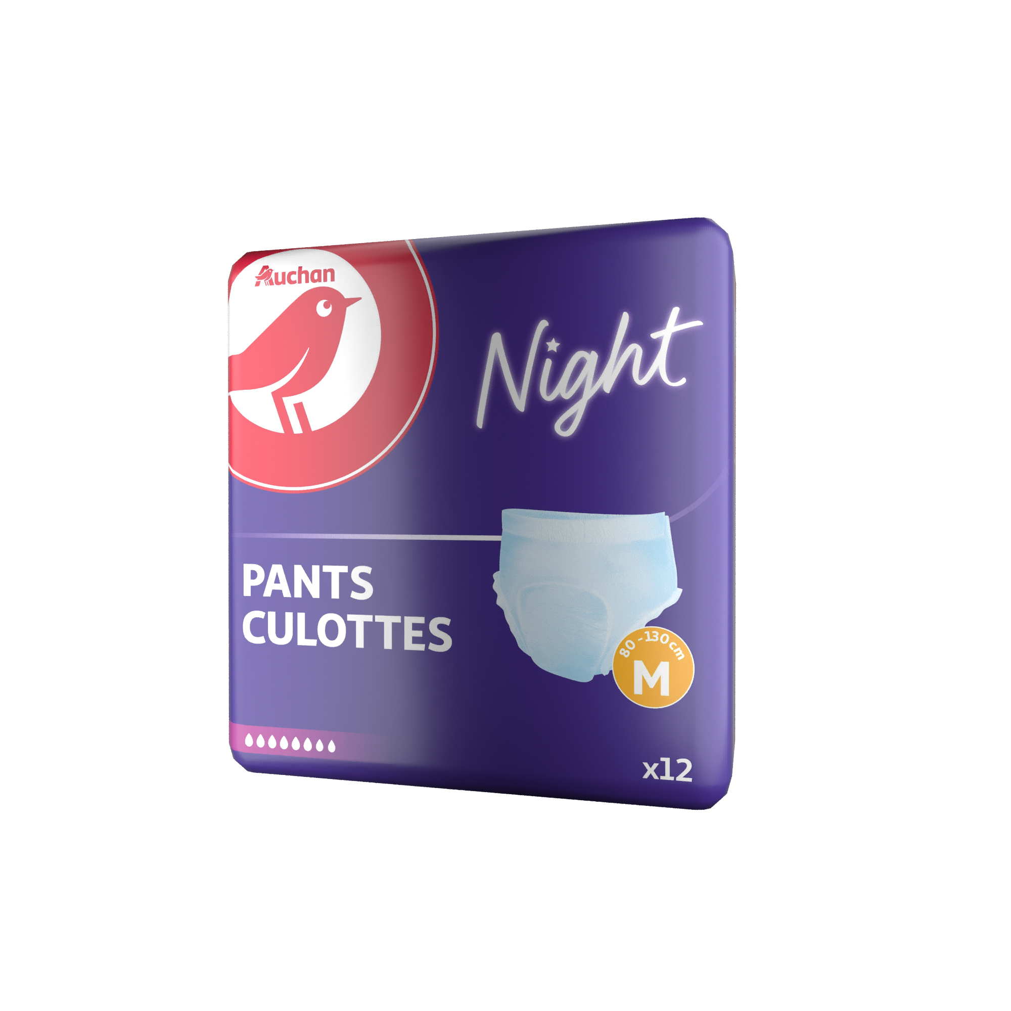 TENA Culottes jetables totale sécurité plus night taille M 12 culottes pas  cher 