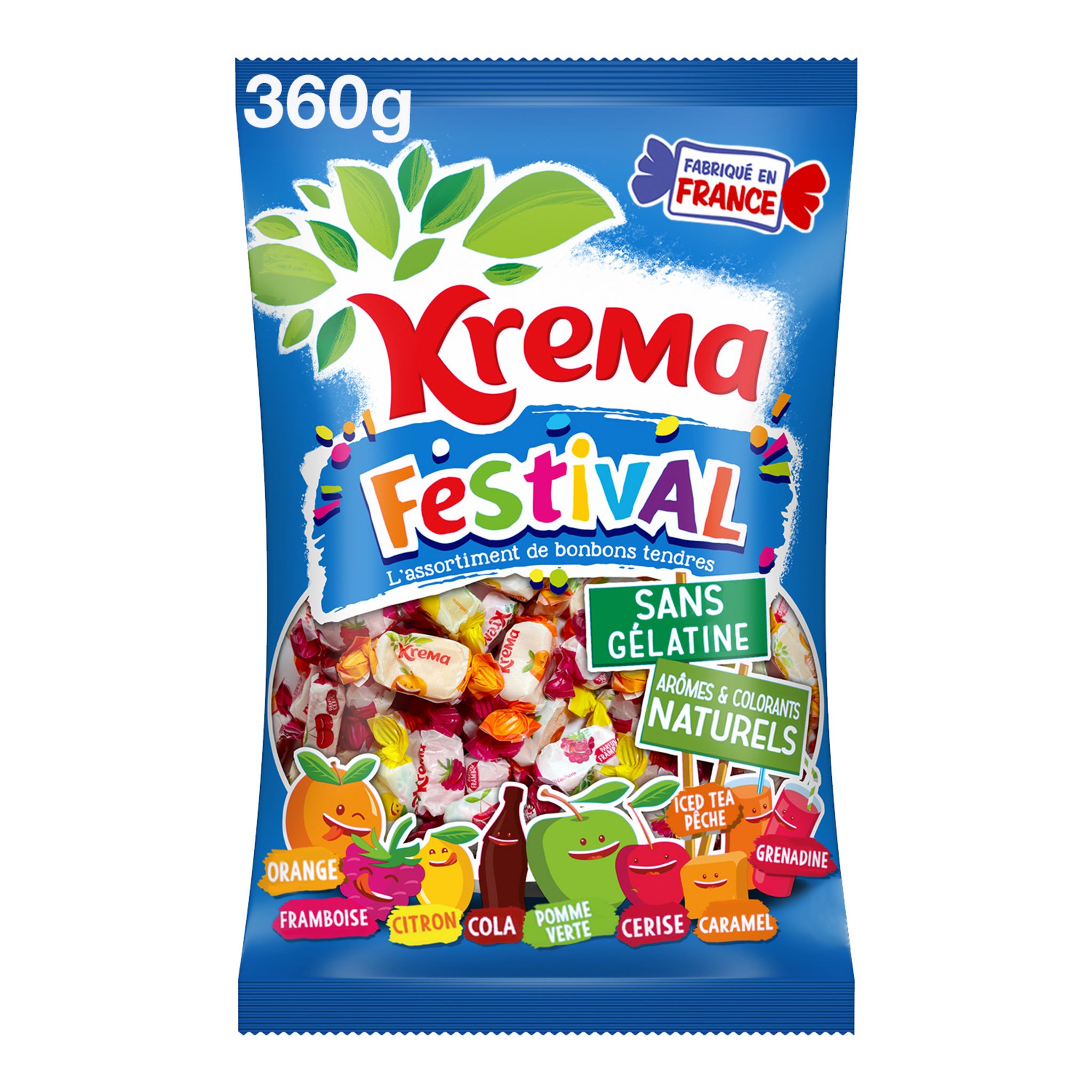KREMA Festival assortiment de bonbons tendres 360g pas cher 