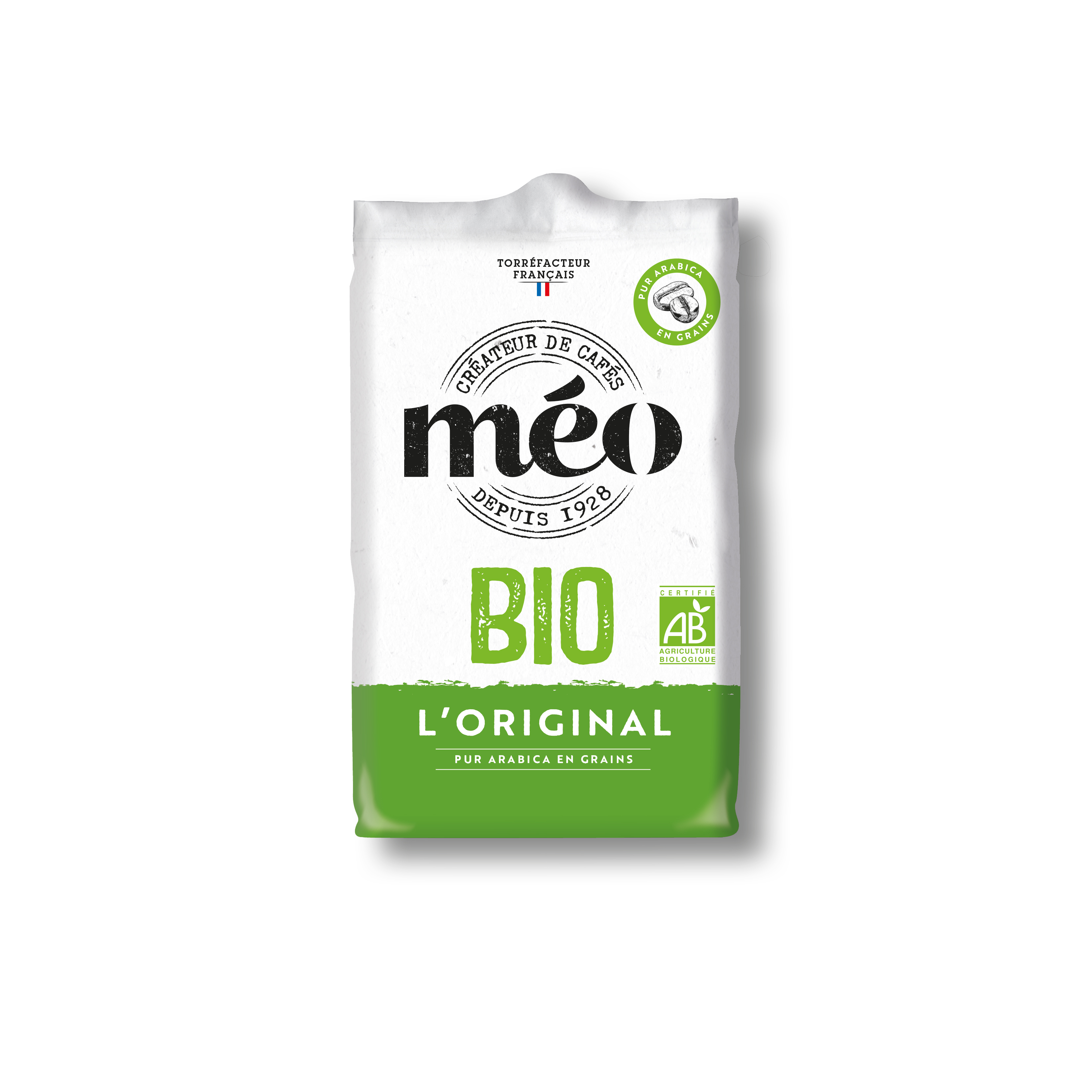 Méo Café en grains Pur Arabica Bio,500g : : Epicerie