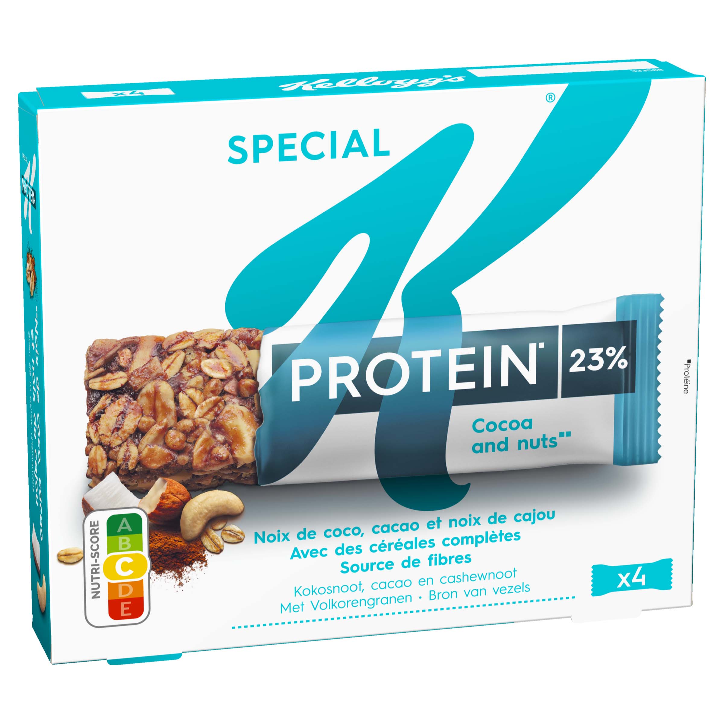 Barres céréales Protein Cassis Graines de Courge - Kellogg's - 112 g (4 *  28 g e)