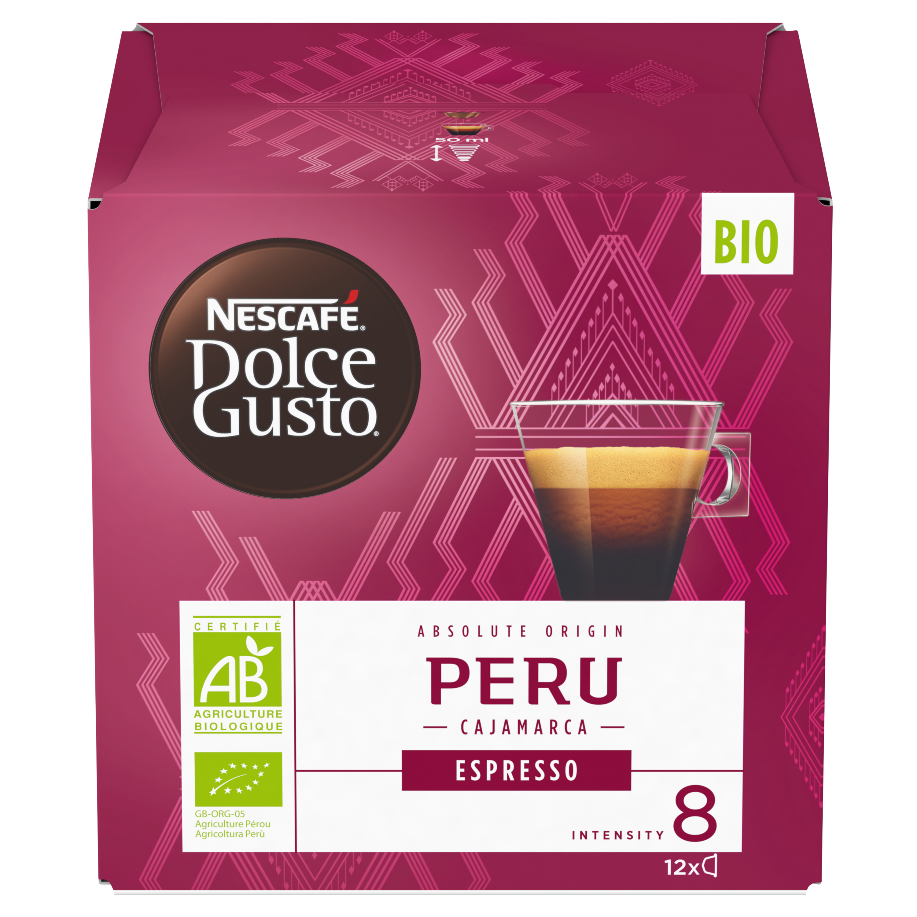 AUCHAN Capsules de café espresso intensité 9 compatibles Dolce