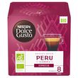 DOLCE GUSTO Capsules de café bio espresso du Péru Cajamarca intensité 8 compatibles Dolce Gusto 12 capsules 84g