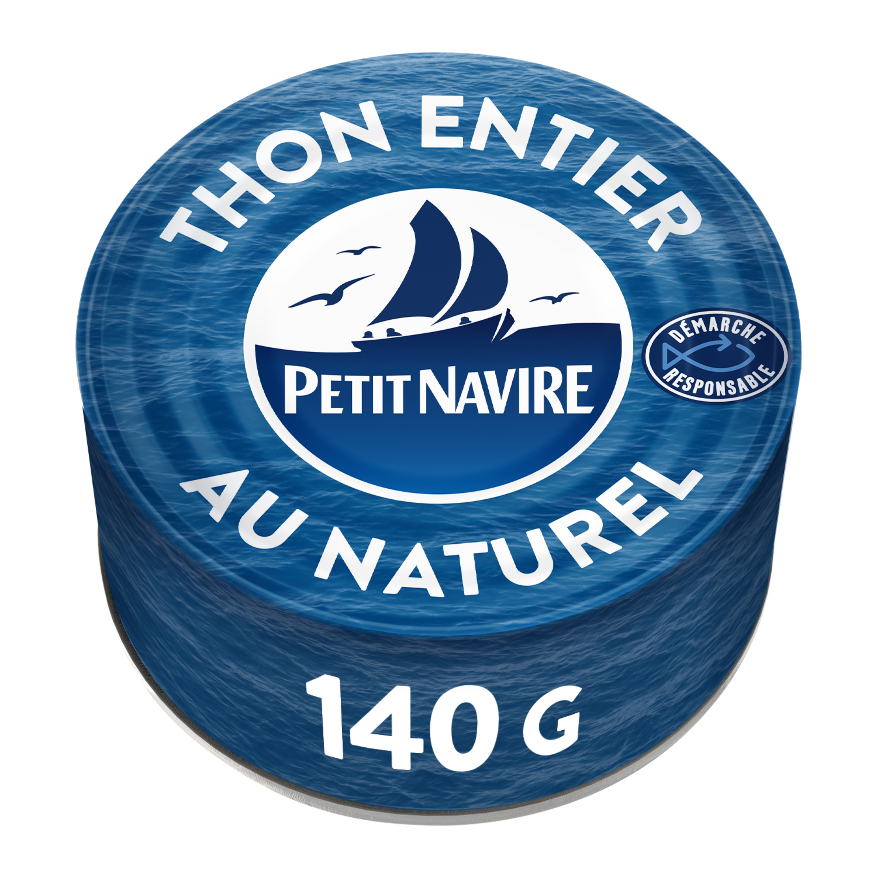 PETIT NAVIRE Thon albacore entier au naturel 140g pas cher 