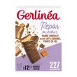 GERLINEA Repas minceur chocolat au lait saveur lait et caramel salé 6 repas 372g