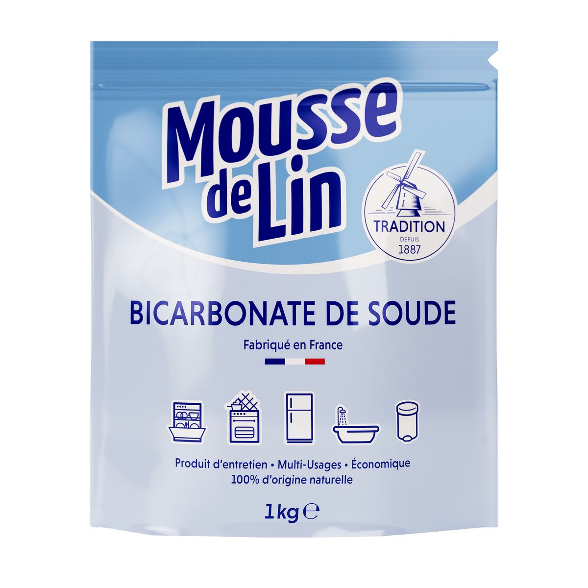 Bicarbonate de soude en sac de 1kg – Acheter 1 kg de bicarbonate alimentaire