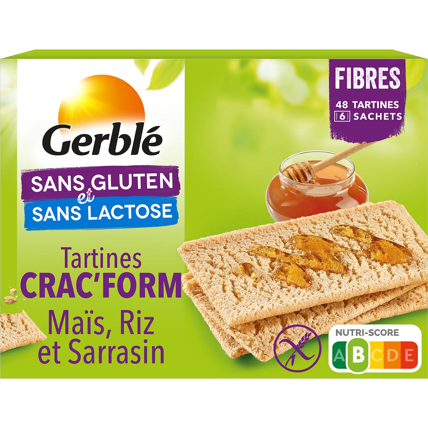 ALLERGO Crac'form tartines croustillantes sans gluten sans lactose