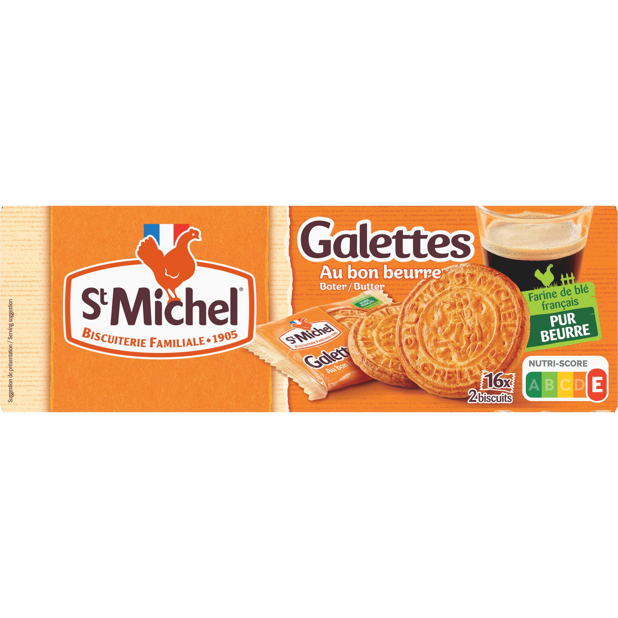 Galettes St Michel bio pur beurre, sachets fraicheur biscuits