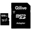 QILIVE Carte mémoire Micro SDXC - 128 Go + Adaptateur SD 