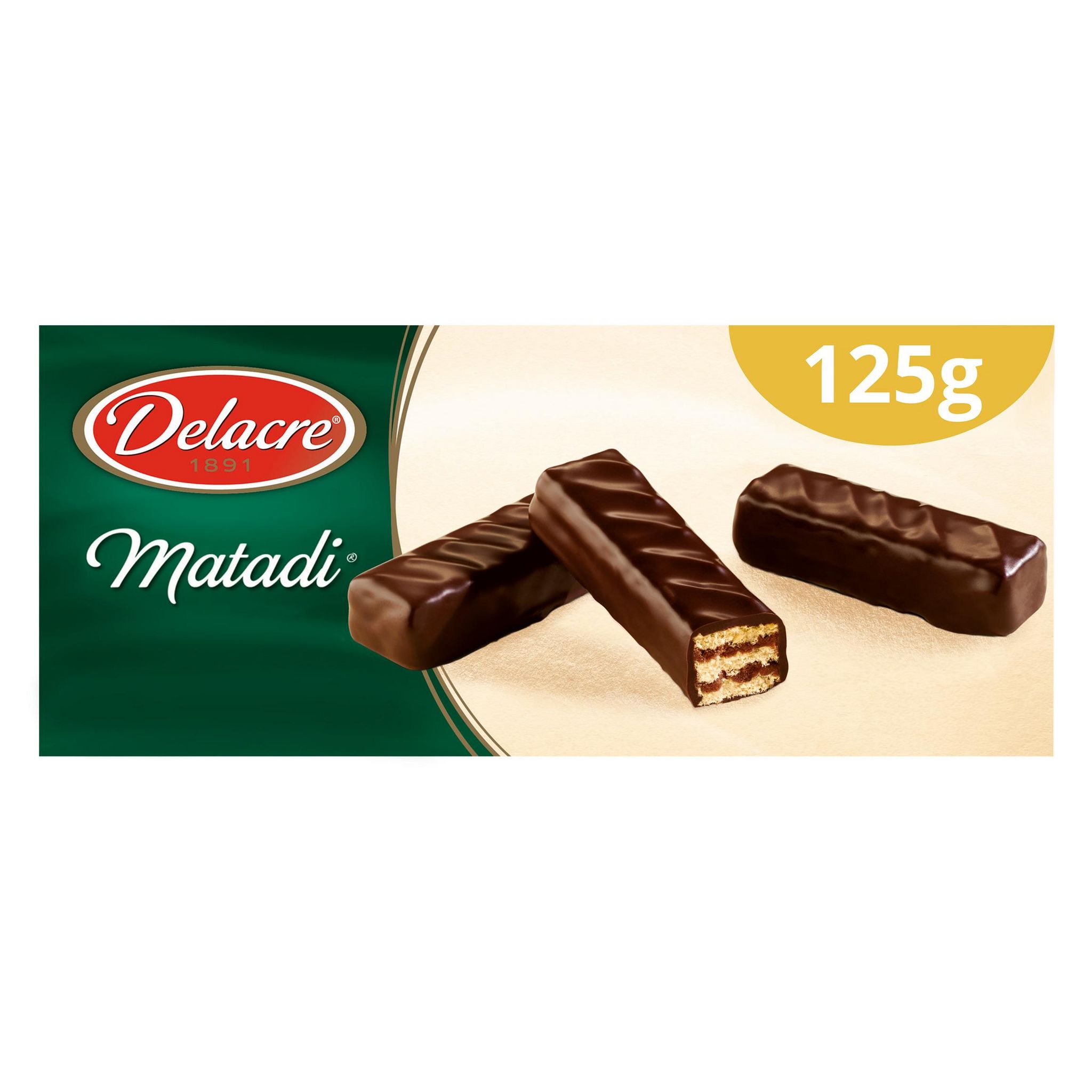 AUCHAN Gaufrettes fourrées enrobées de chocolat 16 biscuits 150g pas cher 