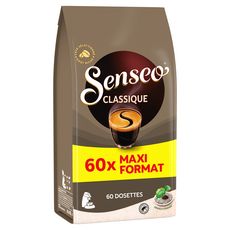 SENSEO Dosettes de café classique compostables compatibles Senseo 60 dosettes 416g