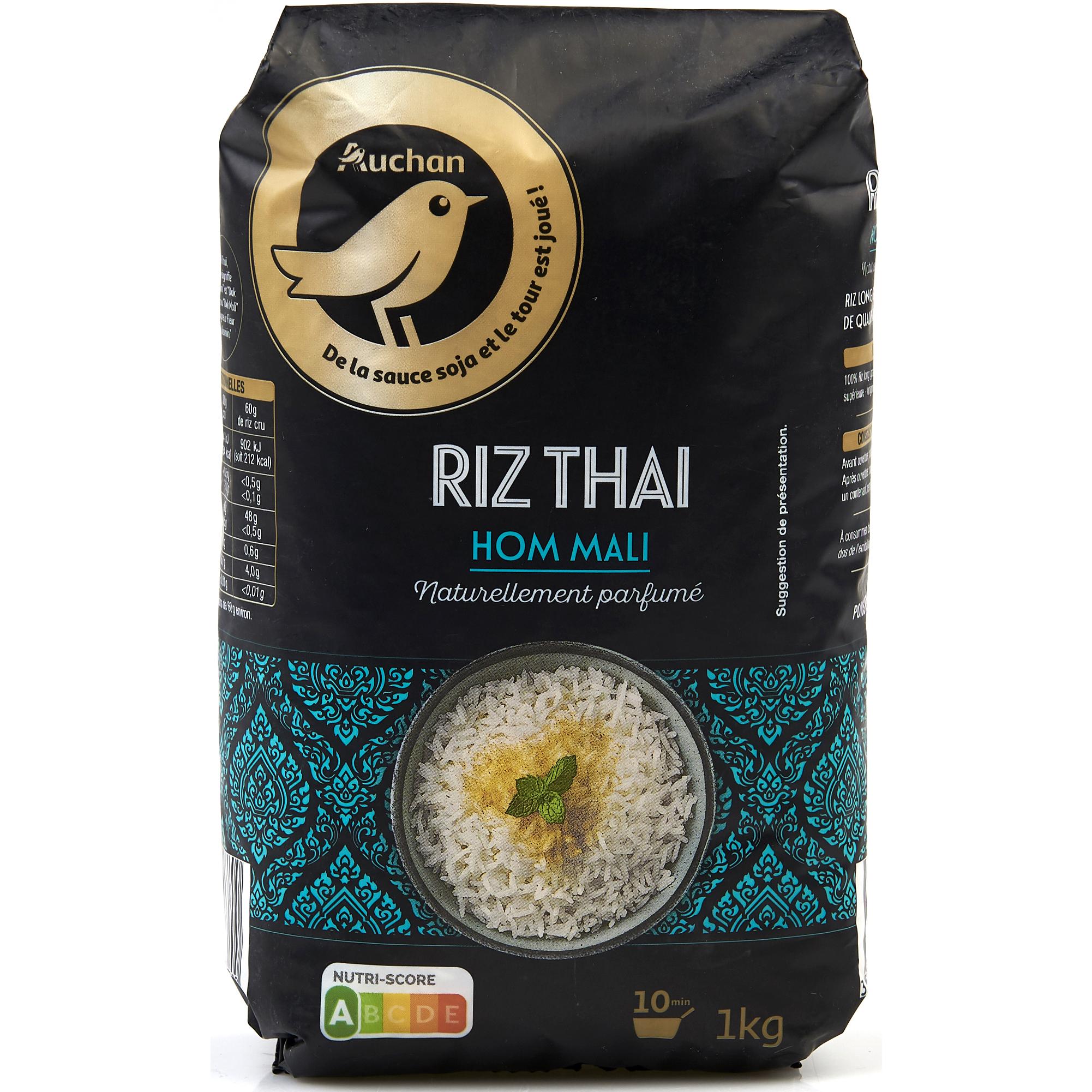 AUCHAN Riz thaï 4 sachets 500g pas cher 