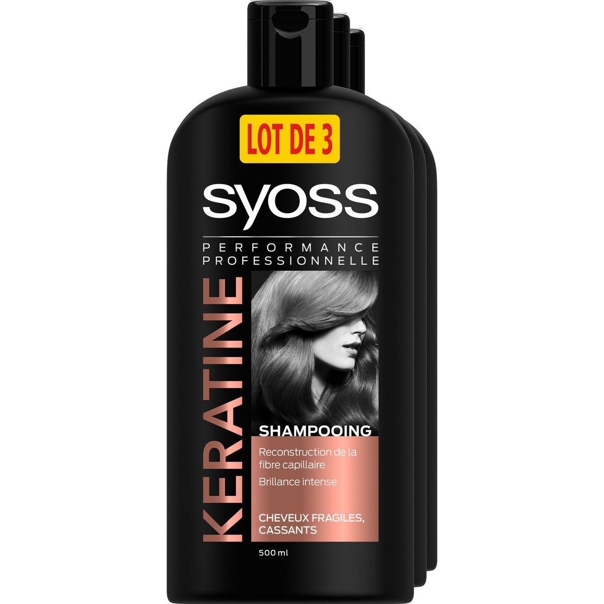 Syoss shampooing pour cheveux fragiles et cassants à la kératine