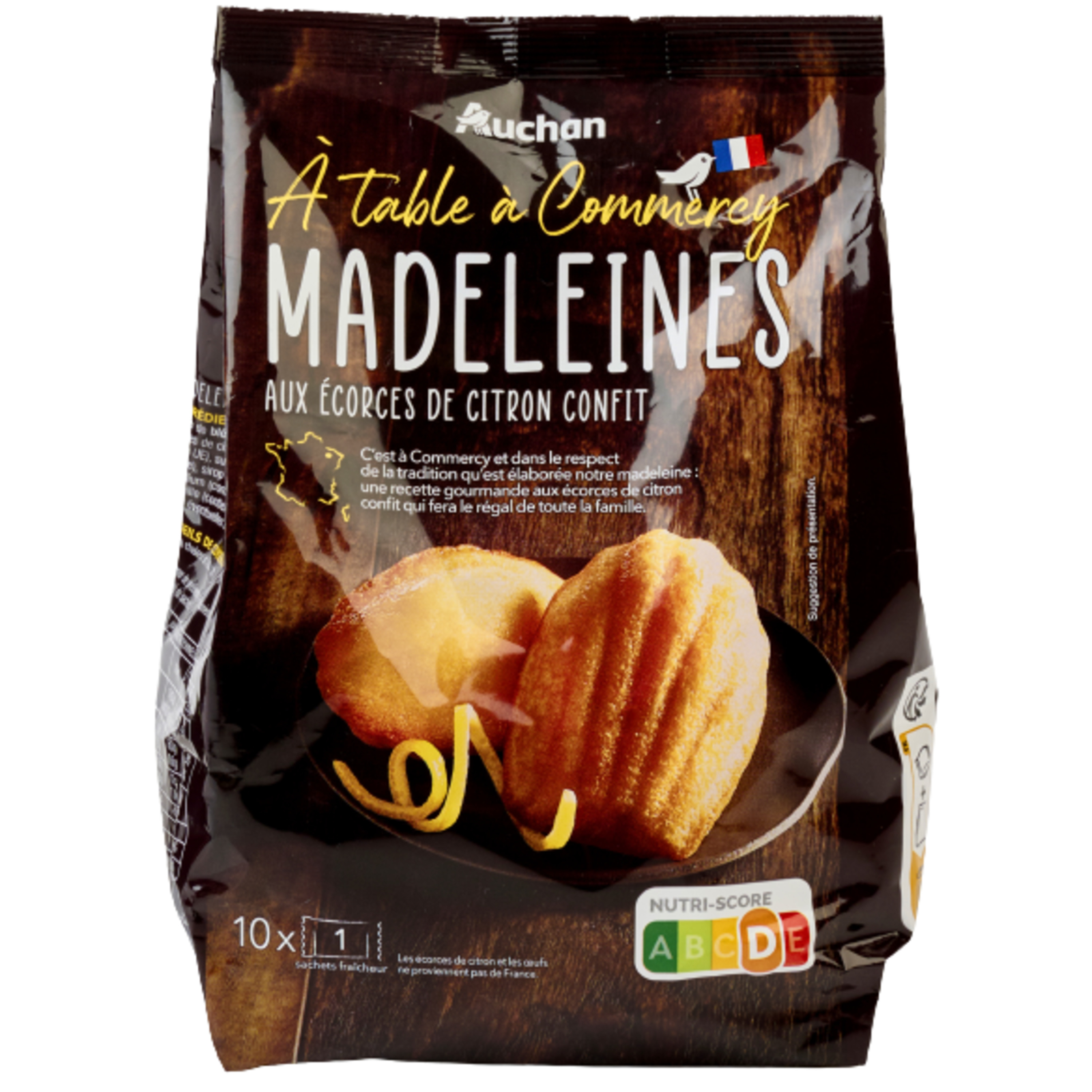 La madeleine framboise 250g Contenu