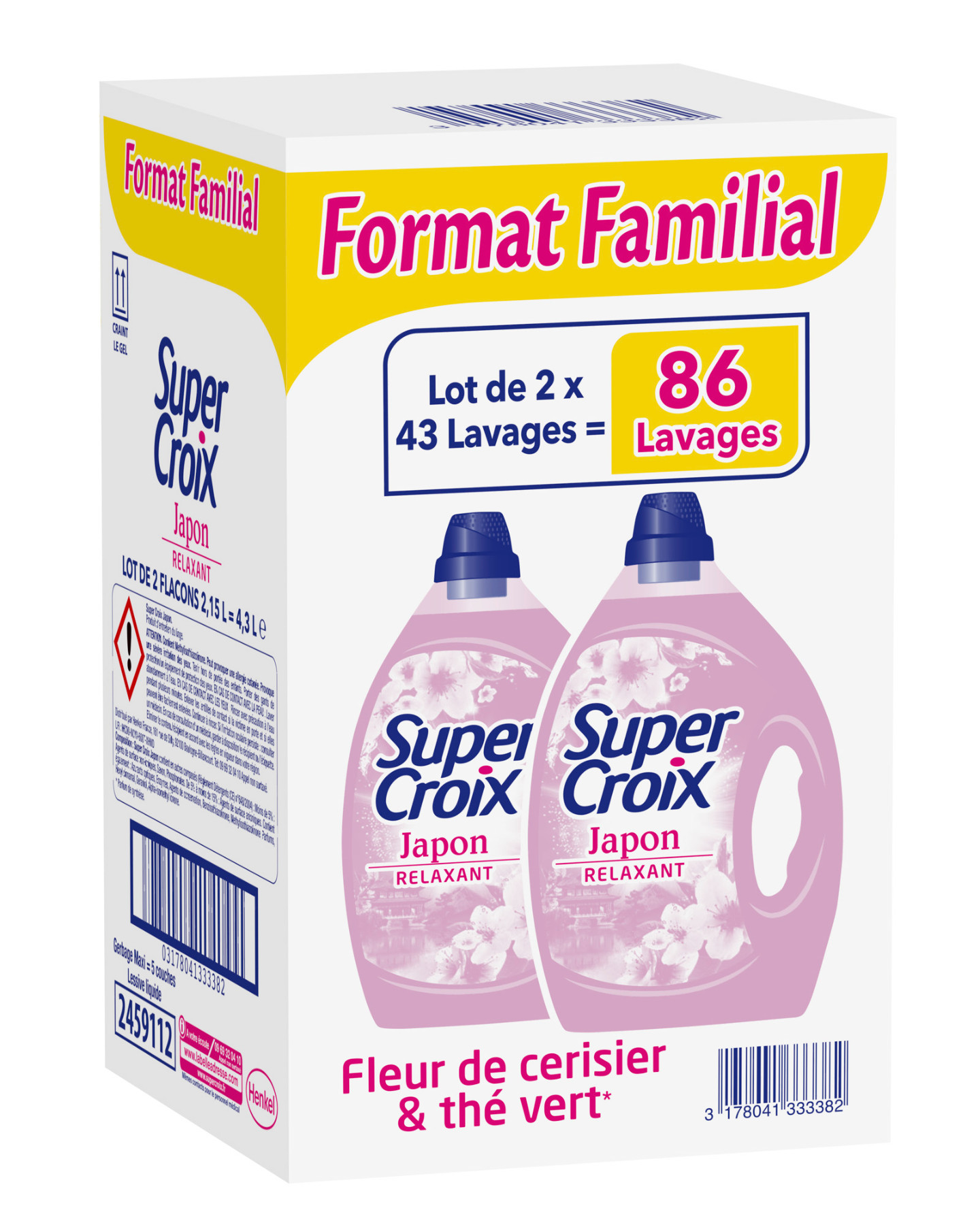 Destockage SUPER CROIX - Lessives au choix - Entretien