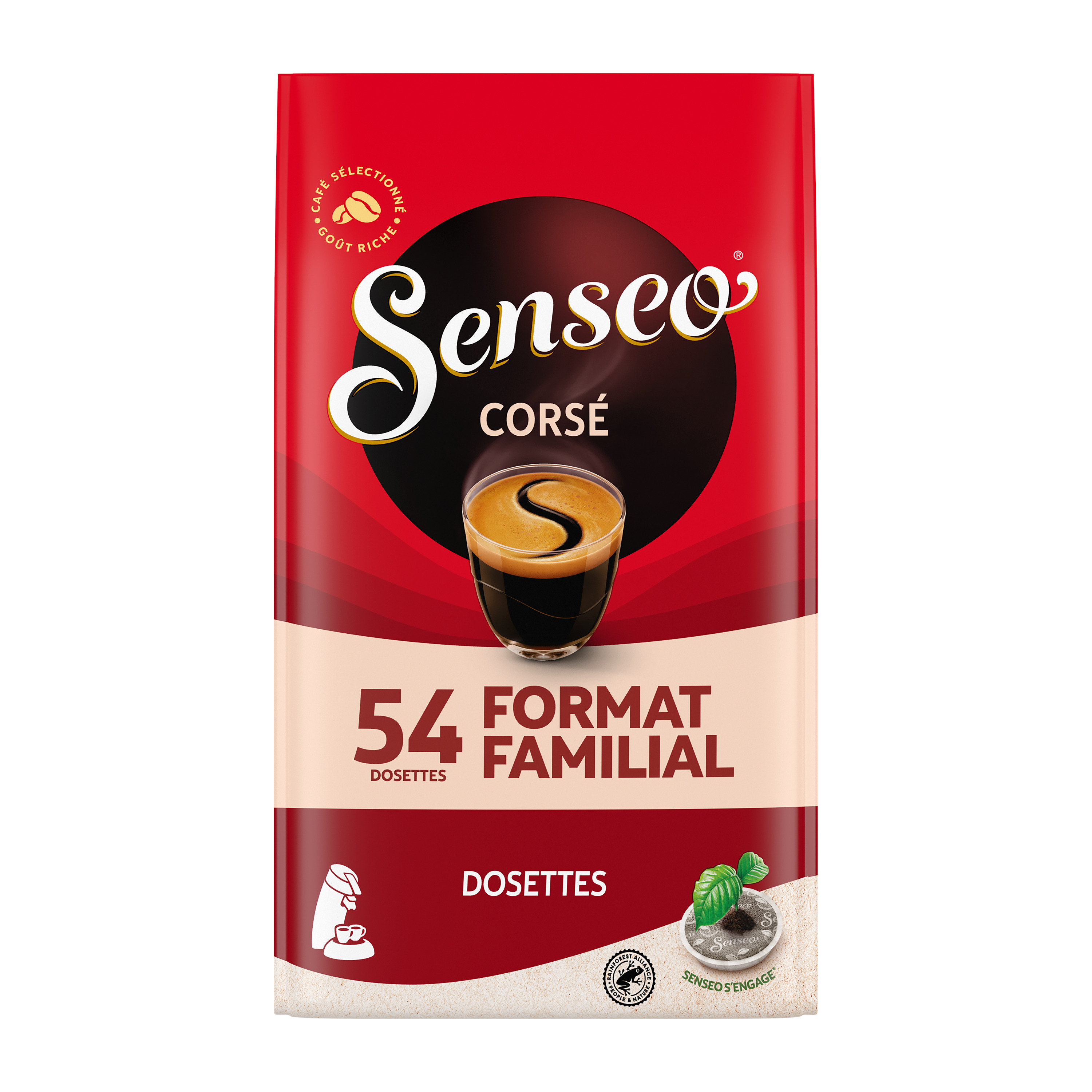 Dosette Senseo Café Corsé - 40 dosettes compostables