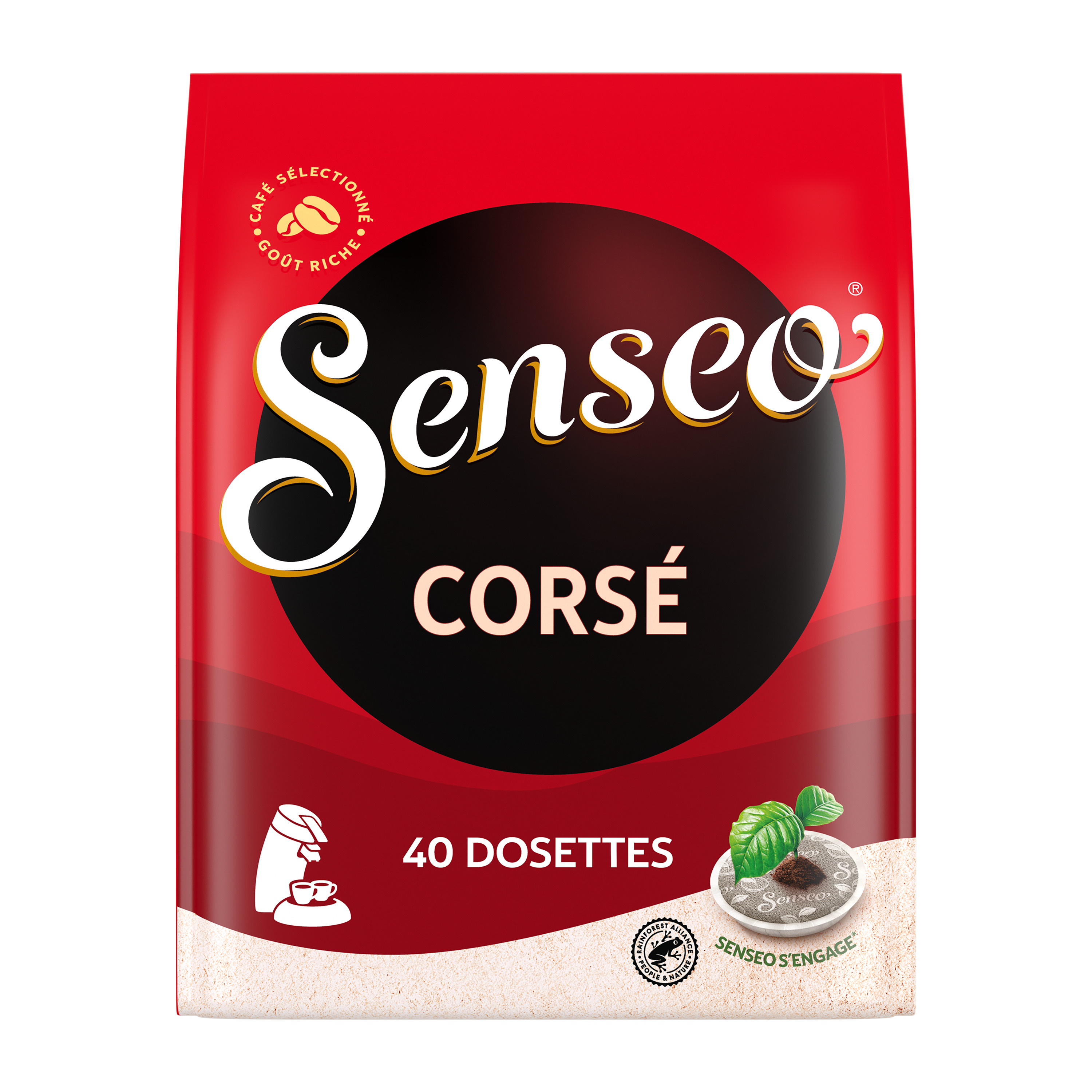 Senseo Café 400 Dosettes Corsé (lot de 10 x 40) : : Épicerie