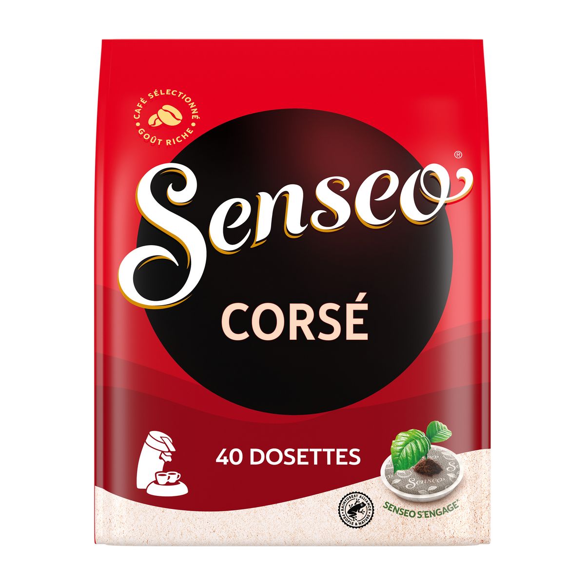 Senseo Doux (Format familial) - 54 dosettes - Café Dosette