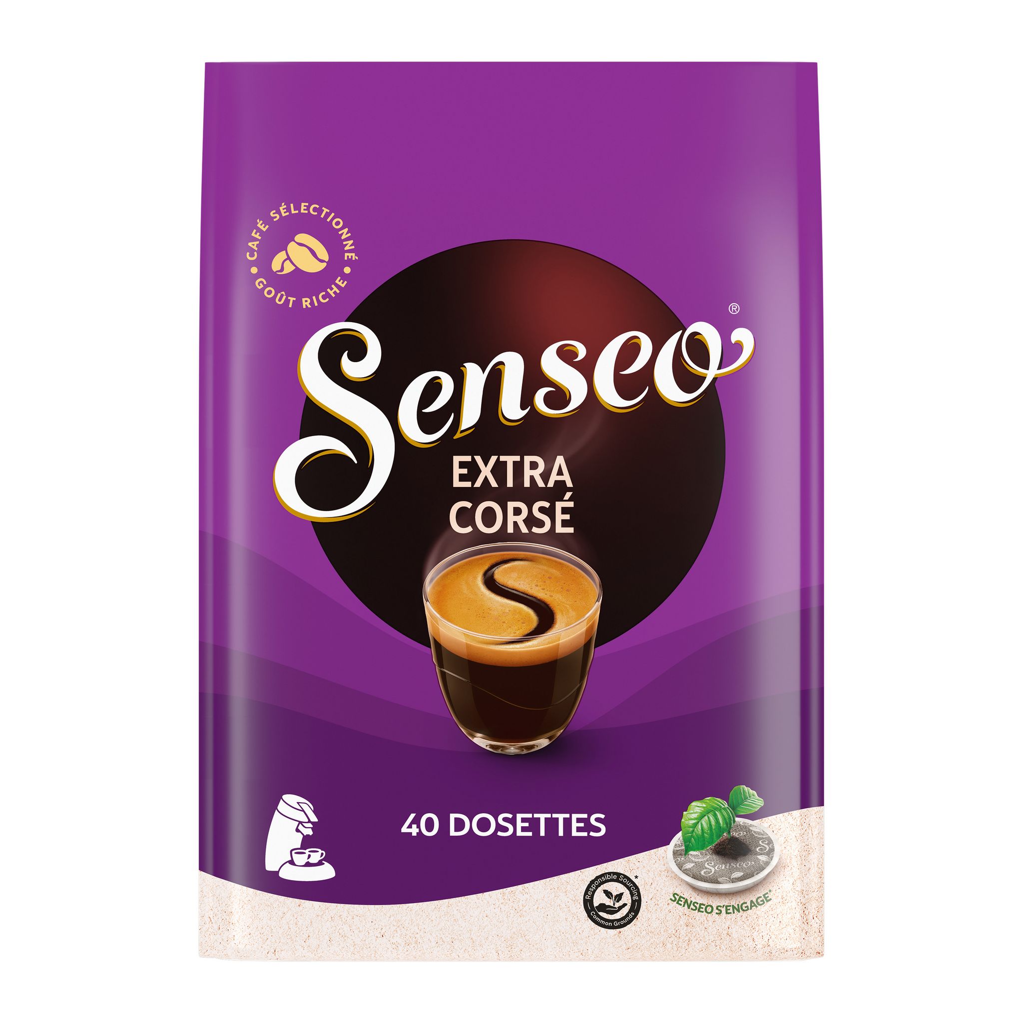 Senseo corsé 277g (40 dosettes) - les 10 paquets