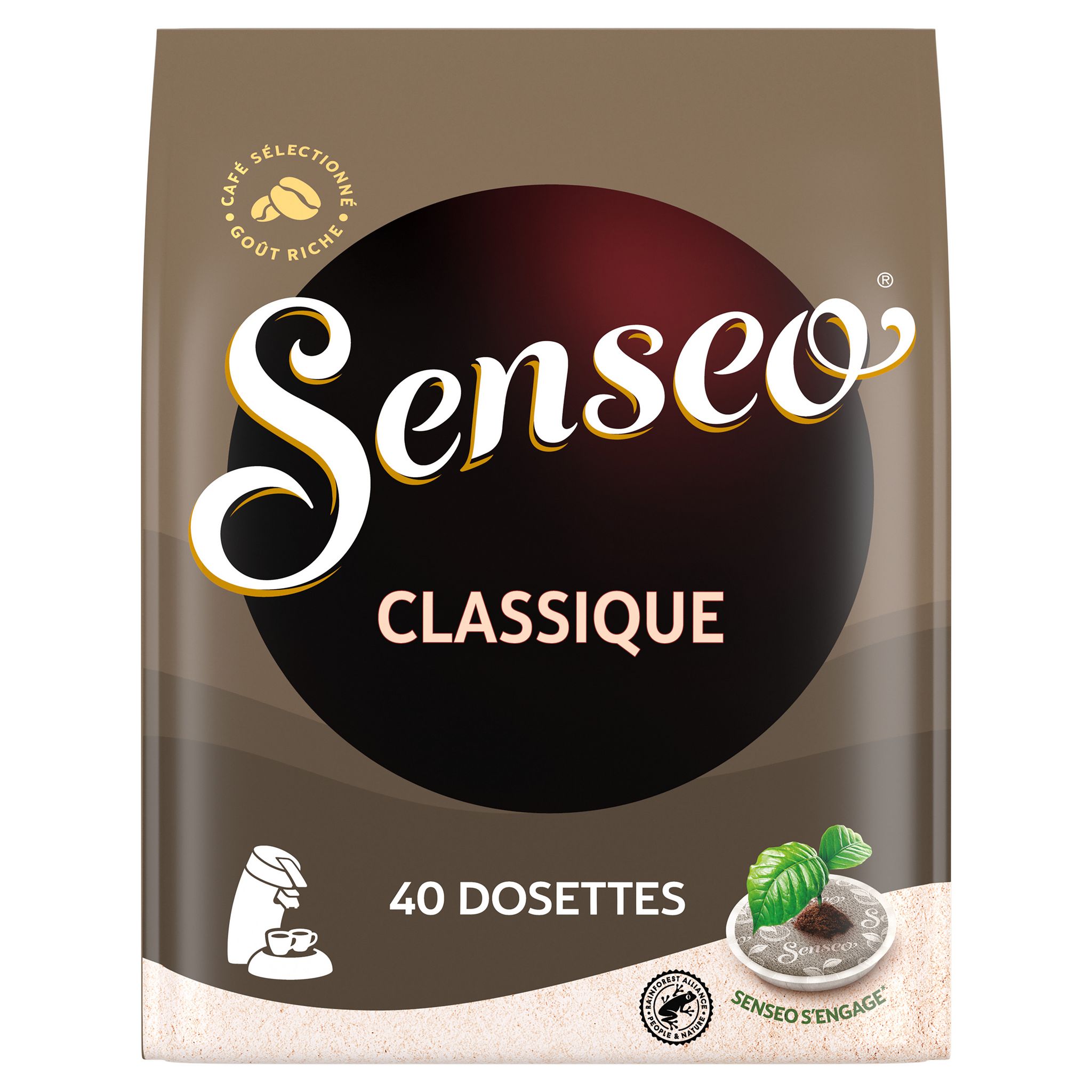 Senseo classique 40 dosettes souples - Handpresso