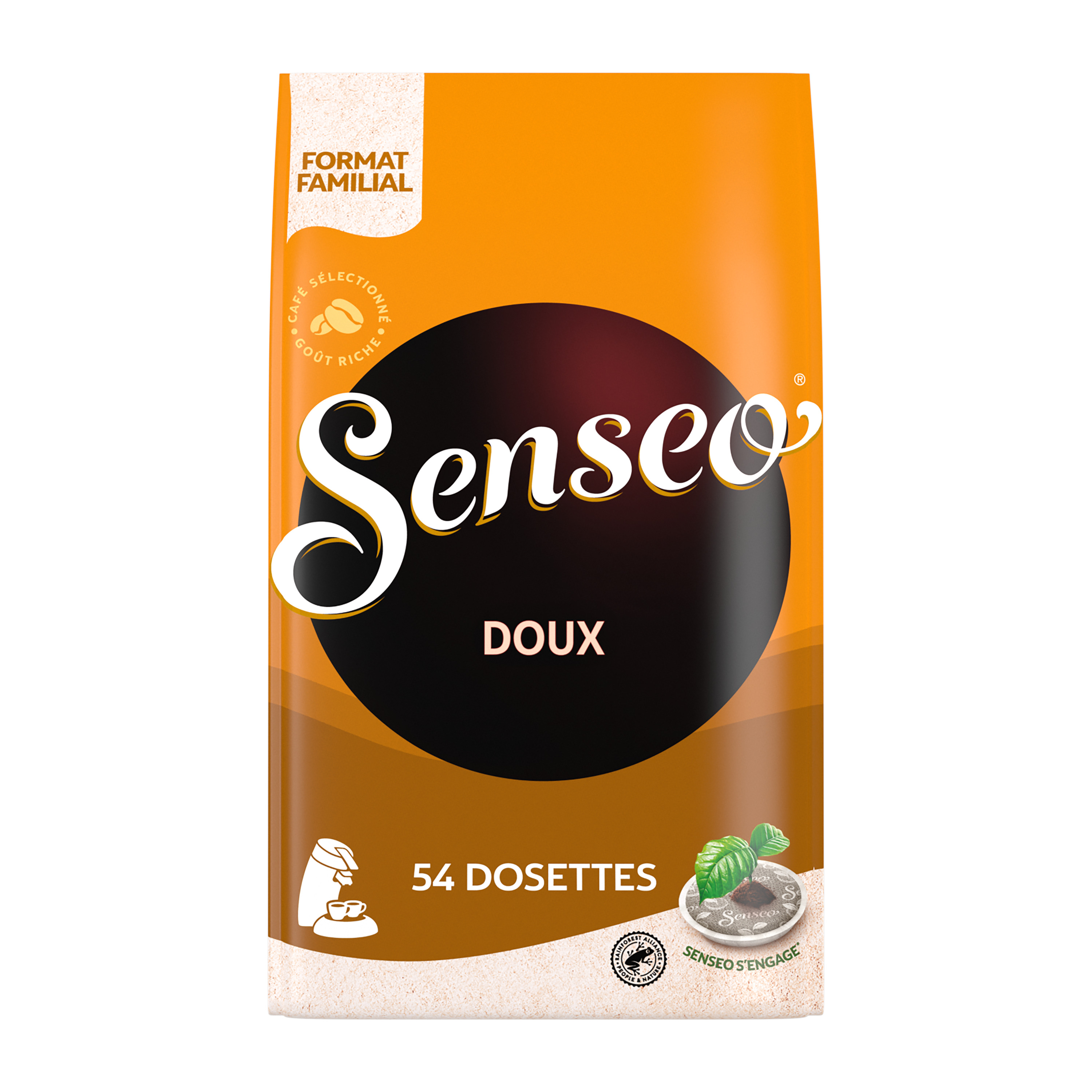 Senseo café DOUX paquet de 16 Dosettes
