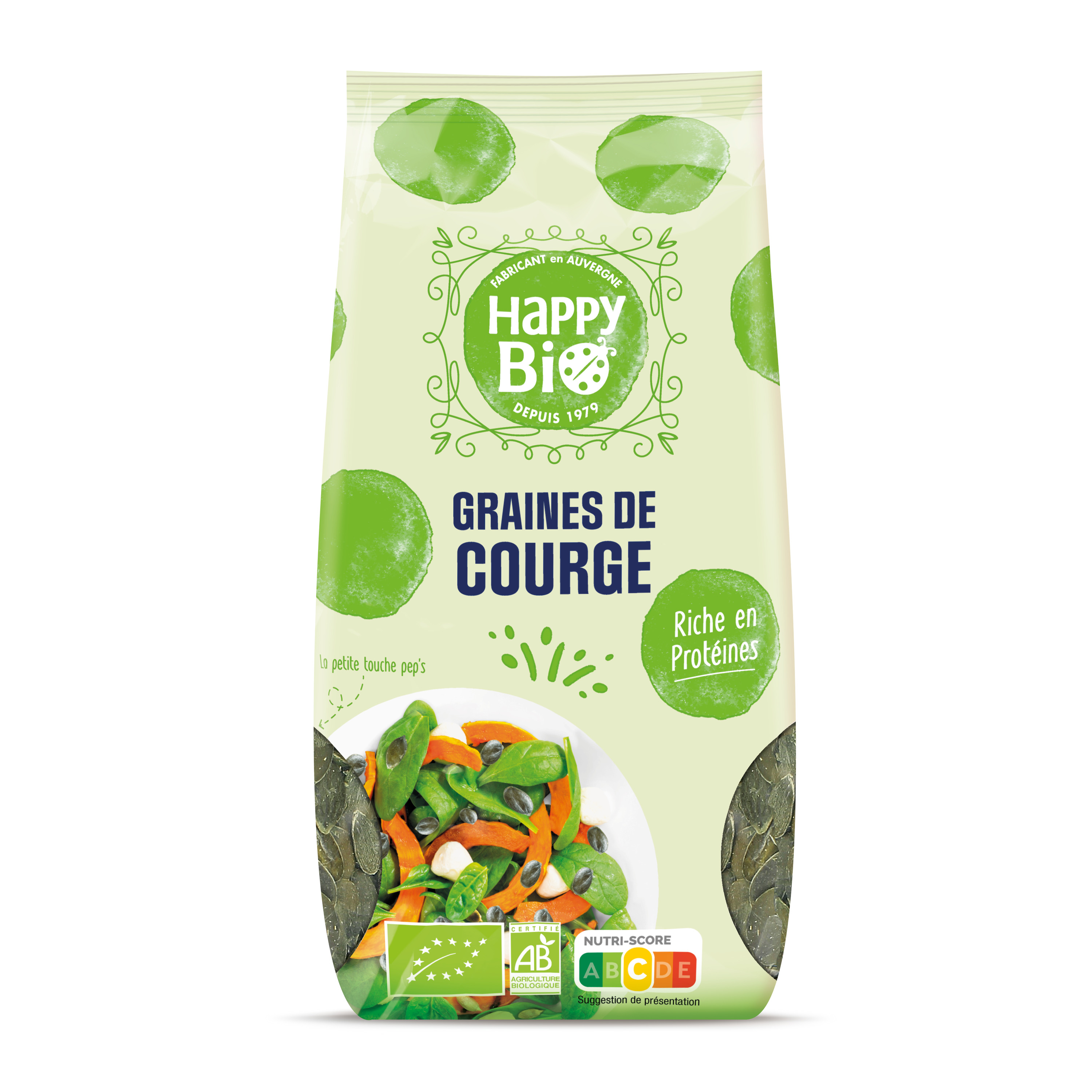 HAPPY BIO Graines de courge 250g pas cher 