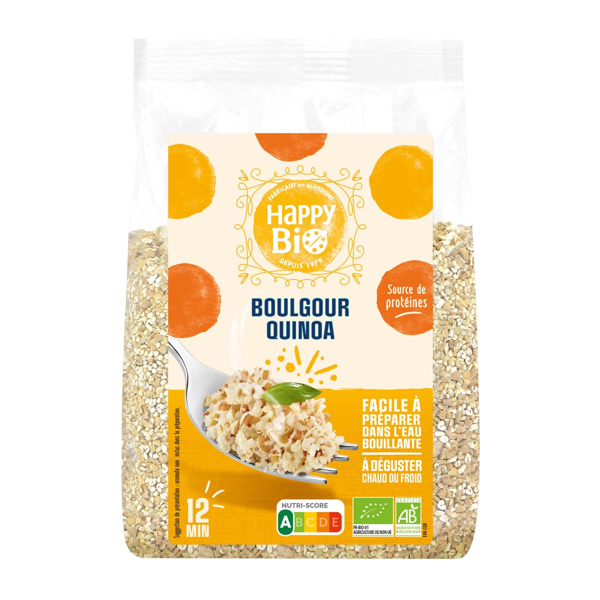HAPPY BIO Boulgour et quinoa 500g
