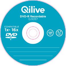 QILIVE Lot de 5 DVD-R 4.7 GB Q.9287