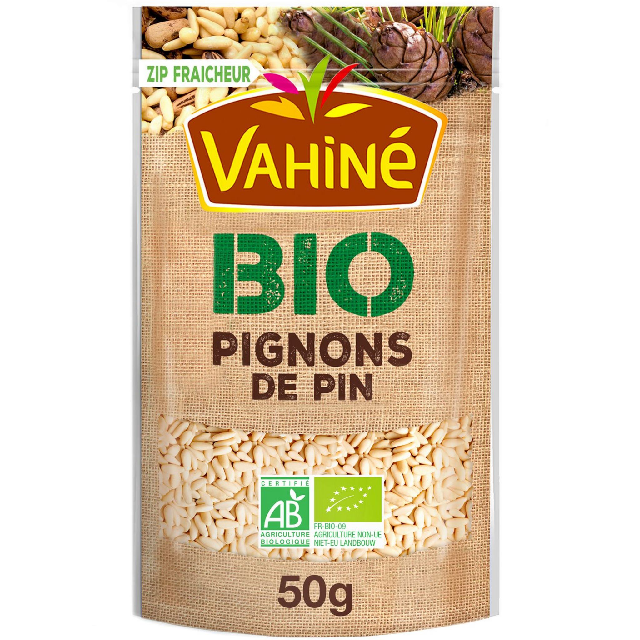 VAHINE Pignons de pin bio 50g pas cher 