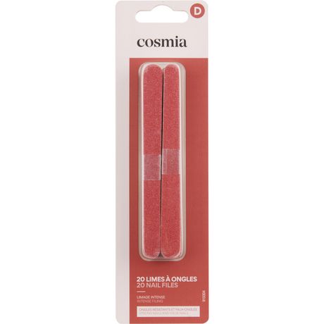 COSMIA Minis limes à ongles 20 pièces pas cher 