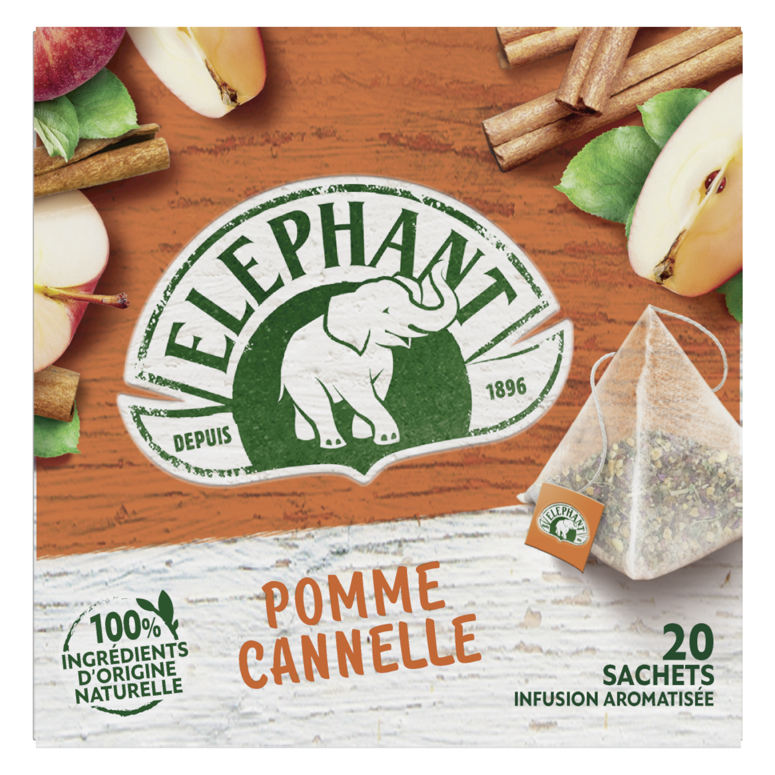 ELEPHANT - INFUSION FRUITS ROUGES 20 sachets - Thé et Infusions Vrac,  Sachets et Dosettes/Infusions 