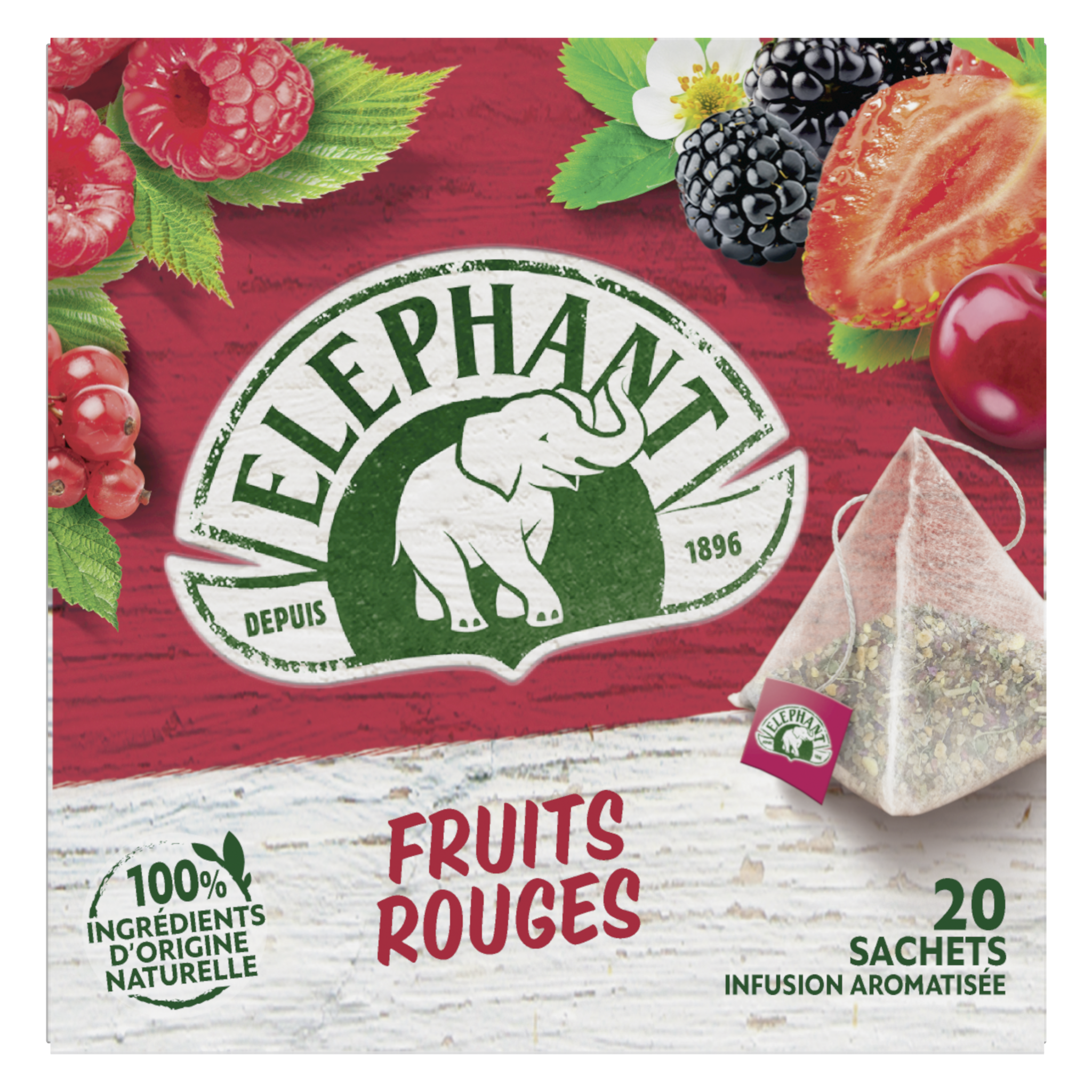 Tisane allaitement fruits rouges x 20 sachets réf 1596tisanfrutroug