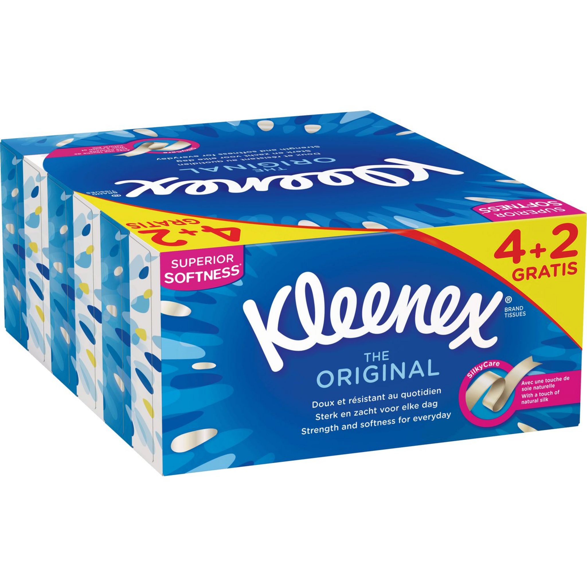 Kleenex Collection Boîte Cubique de 48 Mouchoirs (lot de 6) 