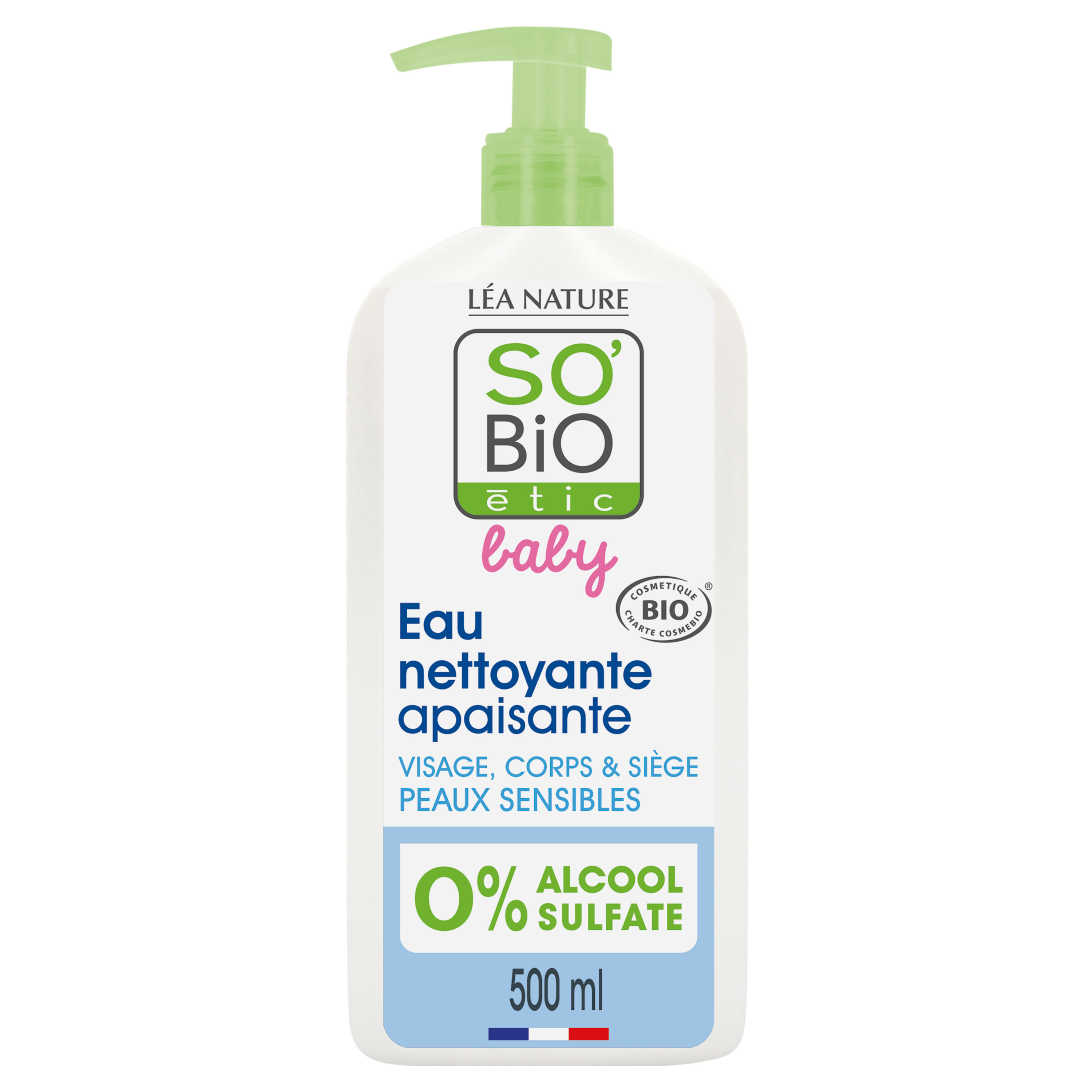 Savon liquide neutre bébé bio - 500mL - Solibio