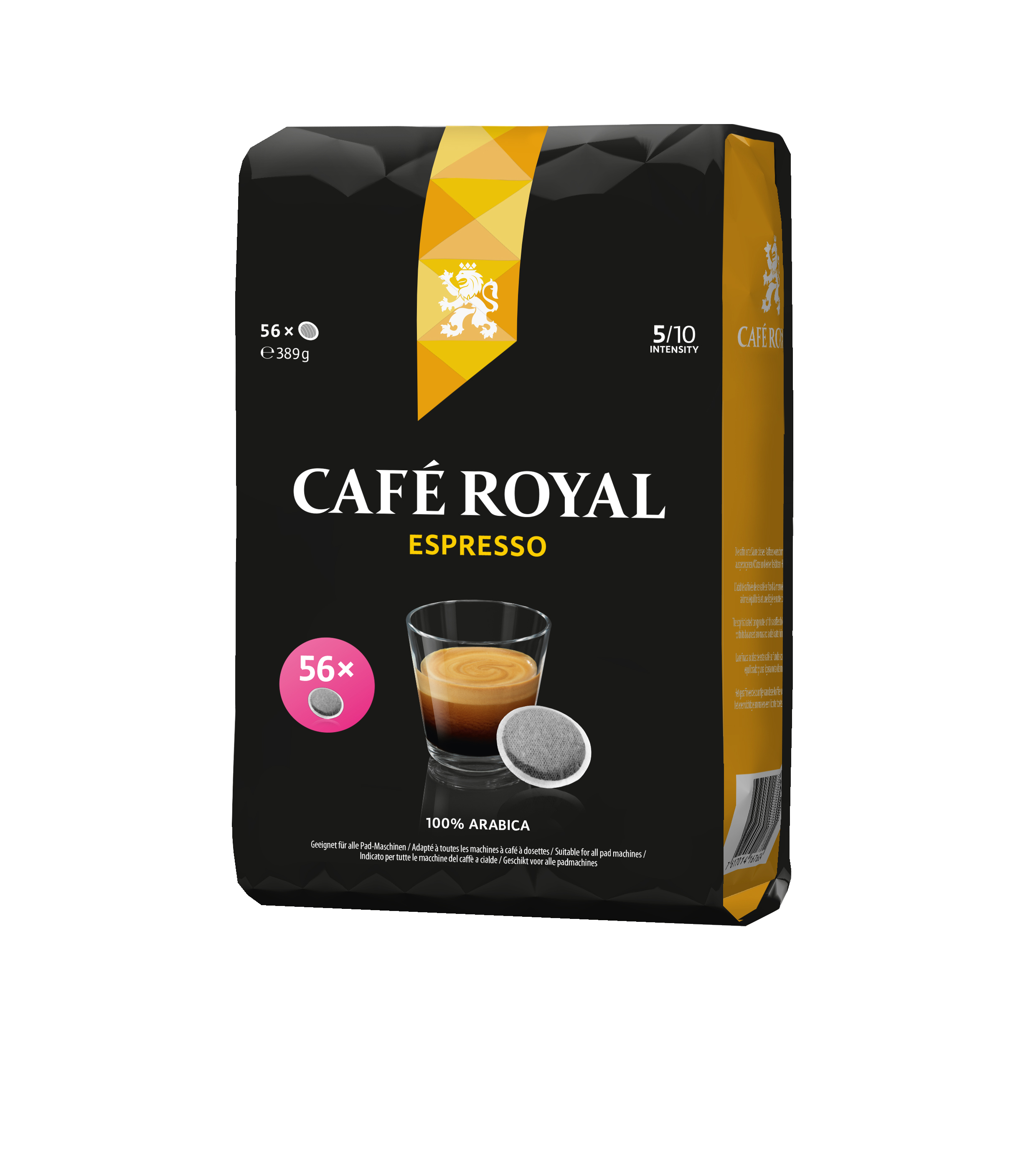 CAFE ROYAL Café espresso en dosette souple 56 dosettes 389g pas