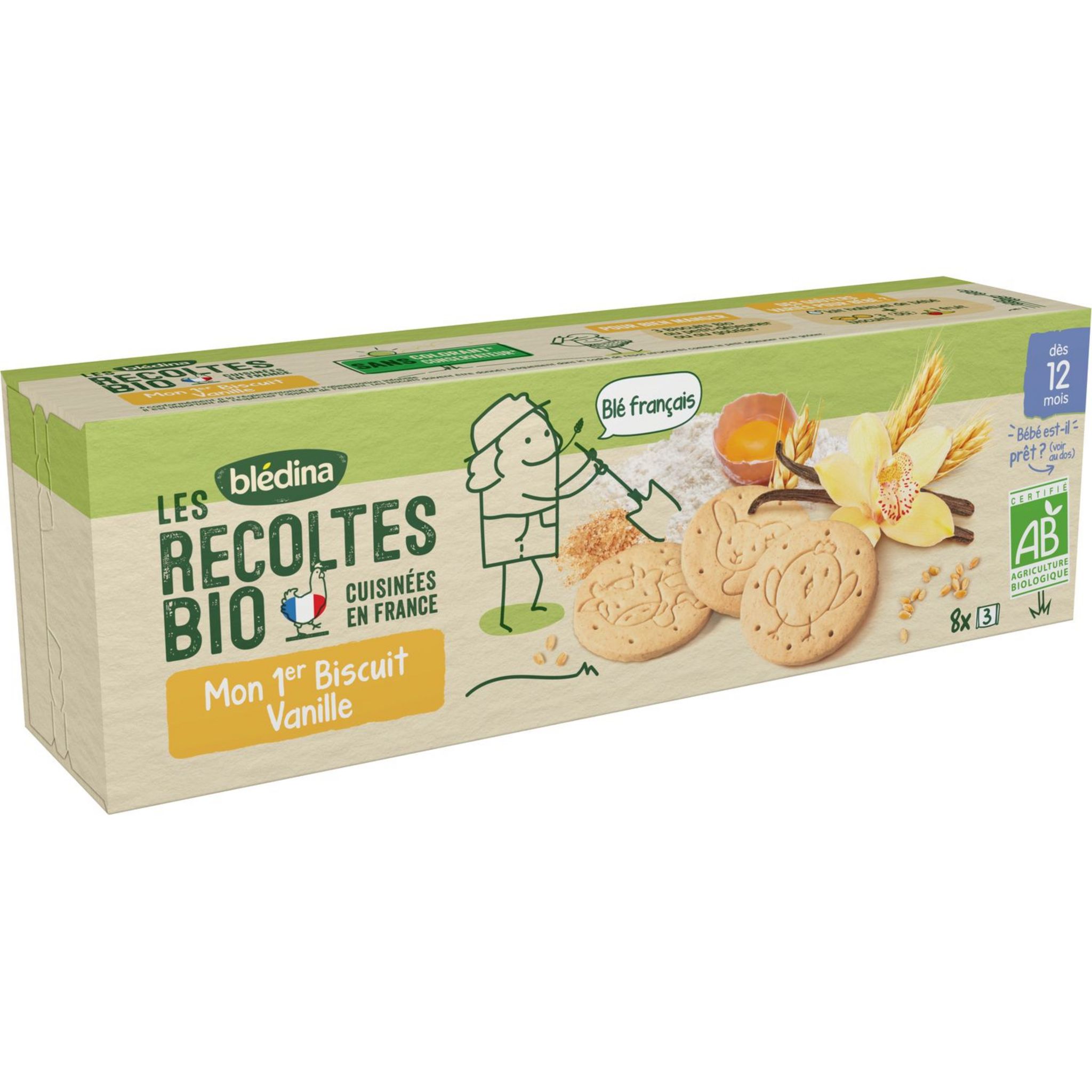 Blédina - Brique Délice Biscuité Vanille dès 12 mois (6x500ml) commandez en  ligne avec Flink !