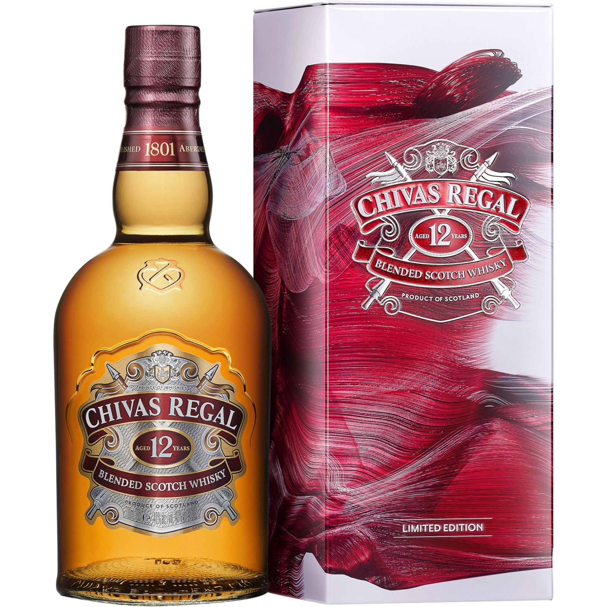 CHIVAS REGAL Scotch whisky blended malt écossais 12 ans 40% étui métal 70cl  pas cher 