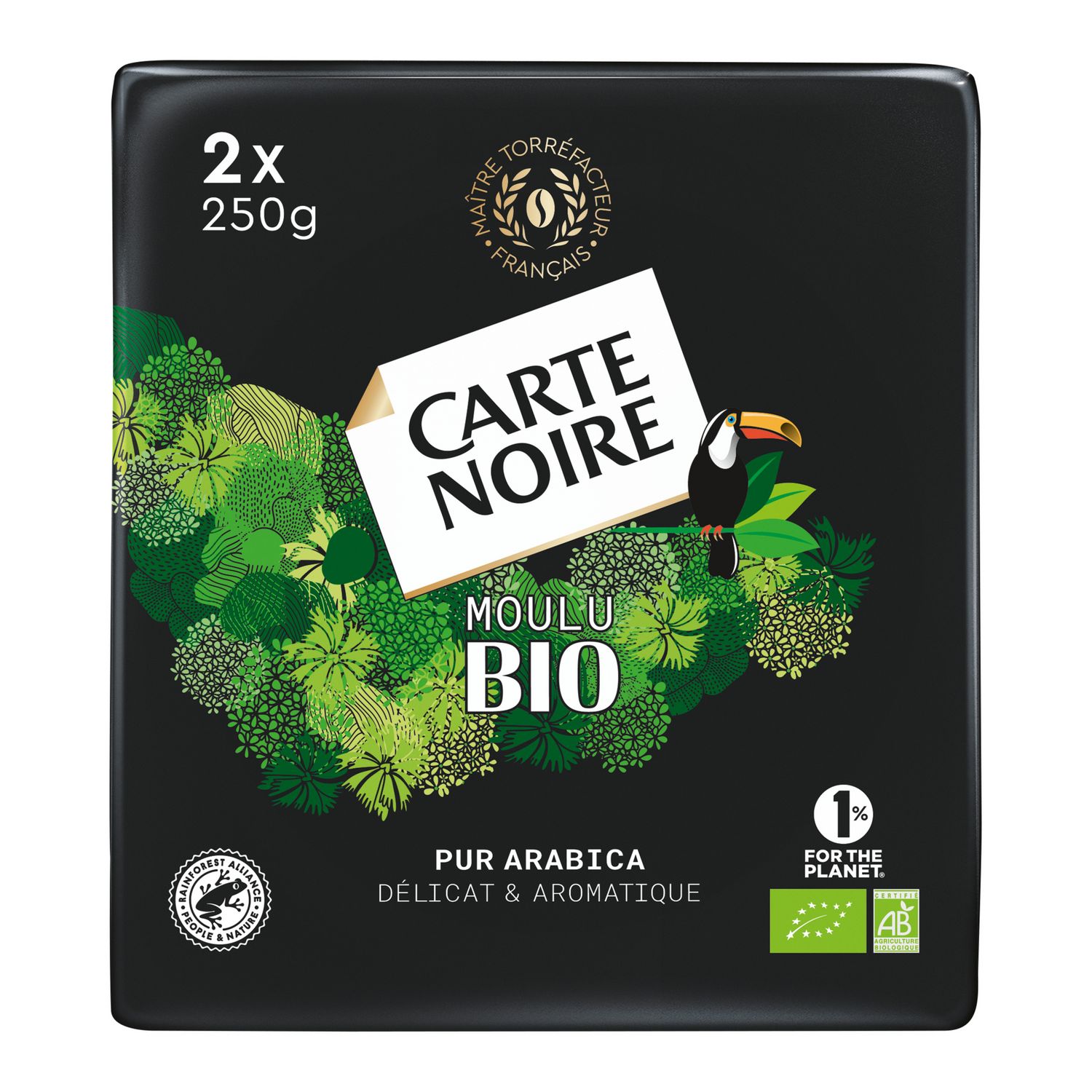 Café Moulu Péruvien 250g - 100% Arabica Bio et Équitable, Torréfié en France