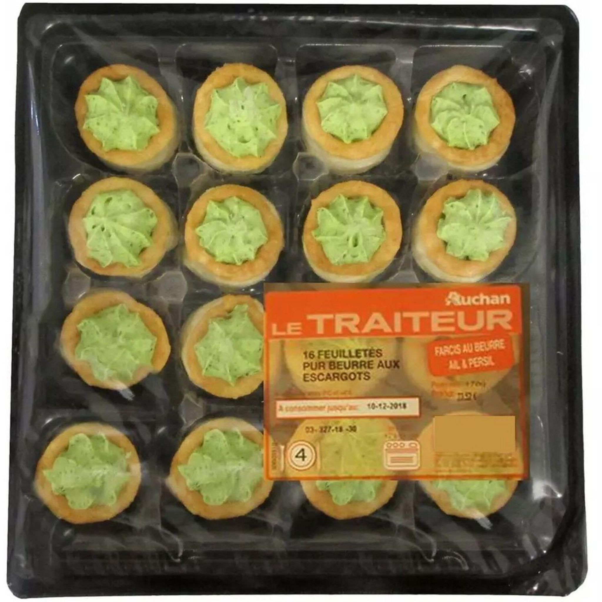 Feuilleté apéro : escargots en pâte feuilletée, Recette