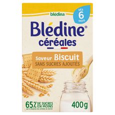 BLEDINE Blédine céréales en poudre saveur biscuit dès 6 mois 400g