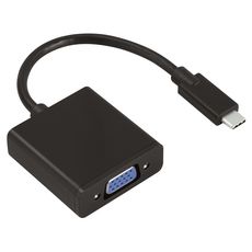 QILIVE Adaptateur USB Type C Mâle / VGA Femelle DisplayPort Alternate Mode - Noir
