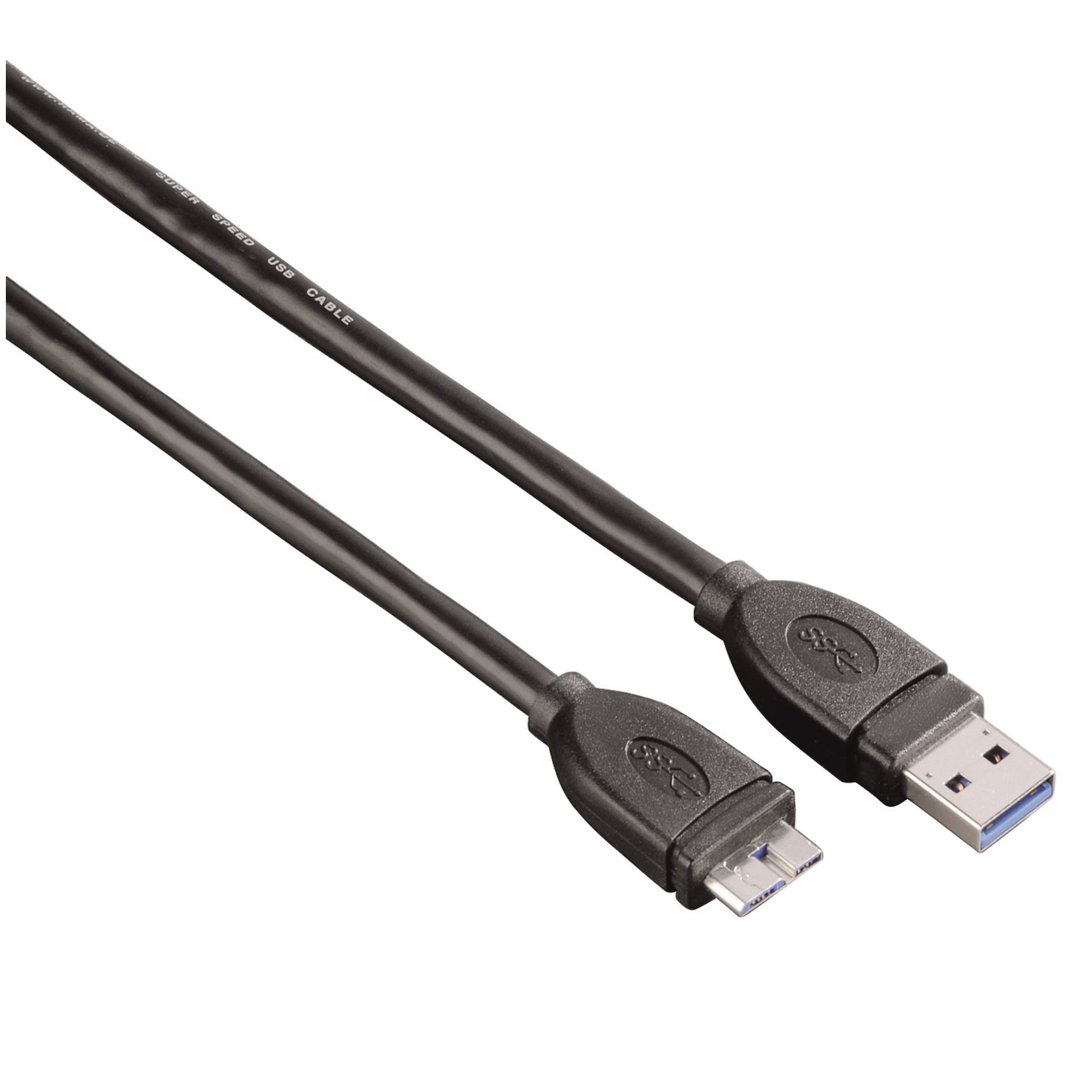 QILIVE Câble USB 3.0 Type A Mâle / Micro USB Type B Mâle - 1.8 M - Noir pas  cher 
