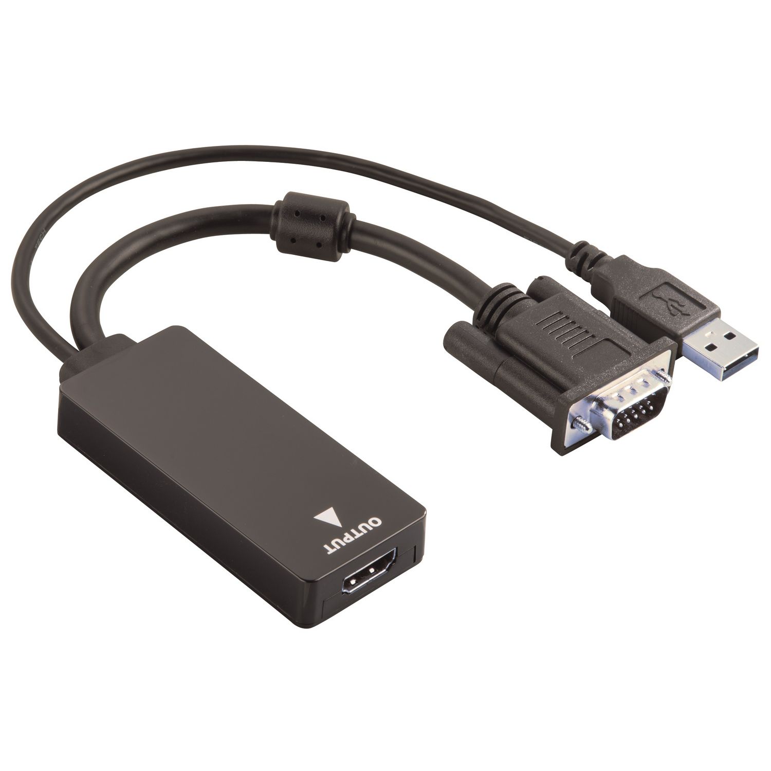 QILIVE Adaptateur vidéo HDMI femelle / VGA mâle - Noir pas cher